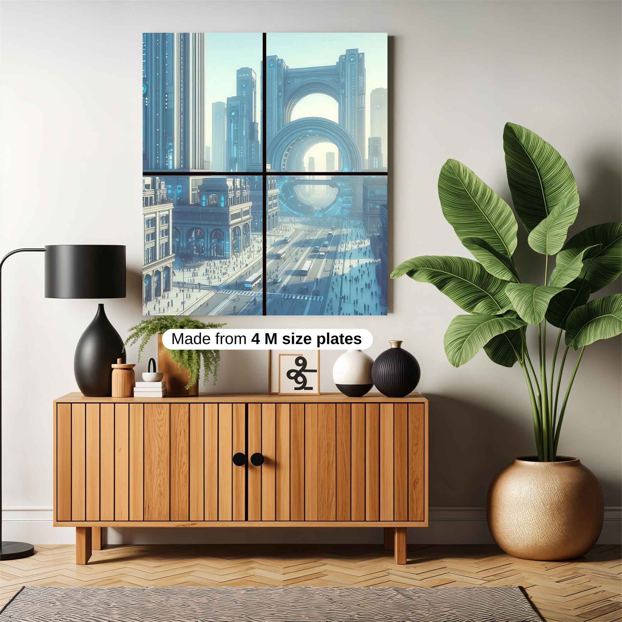 Futuristic Dawn Safe Wall Magnetic / M