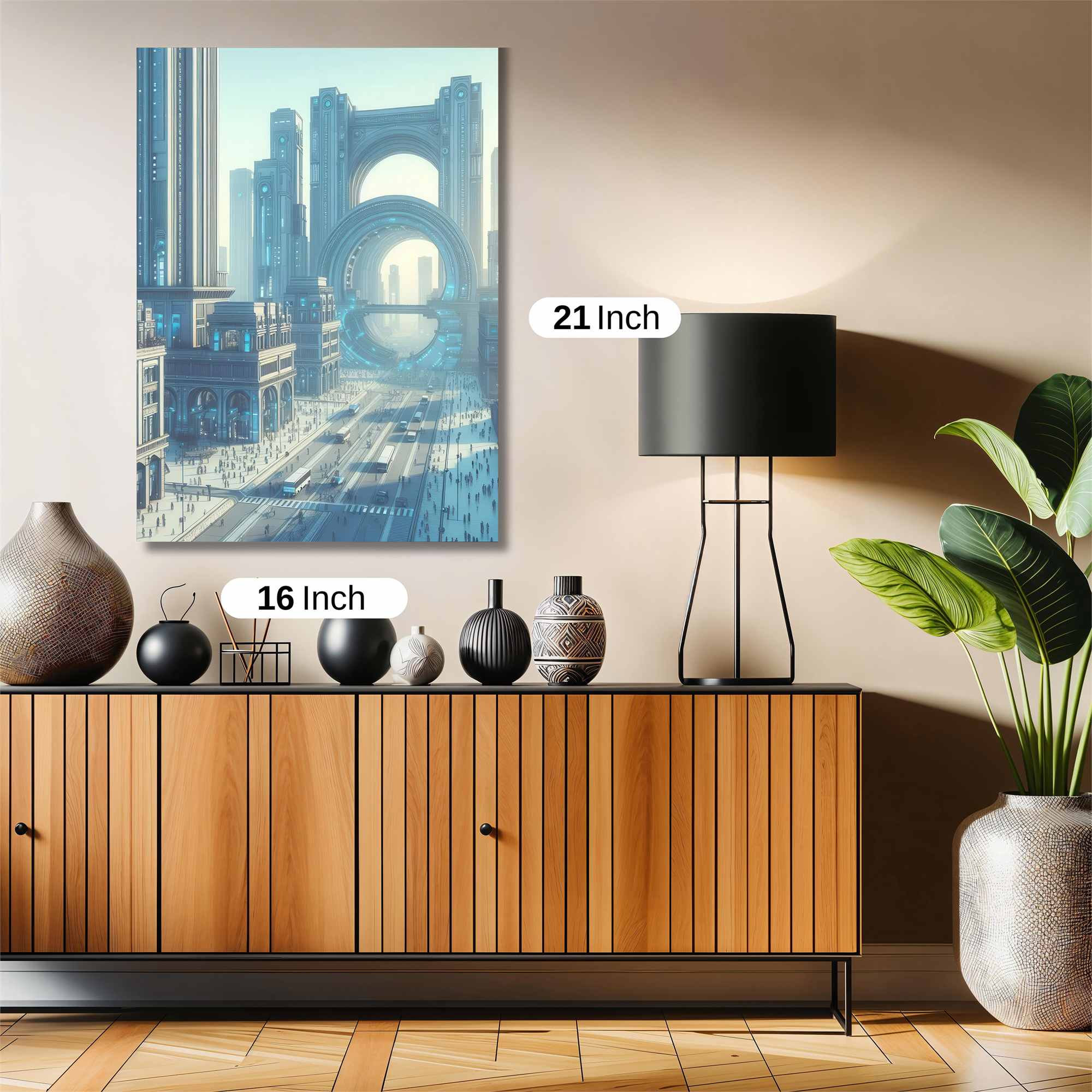 Futuristic Dawn Safe Wall Magnetic / M