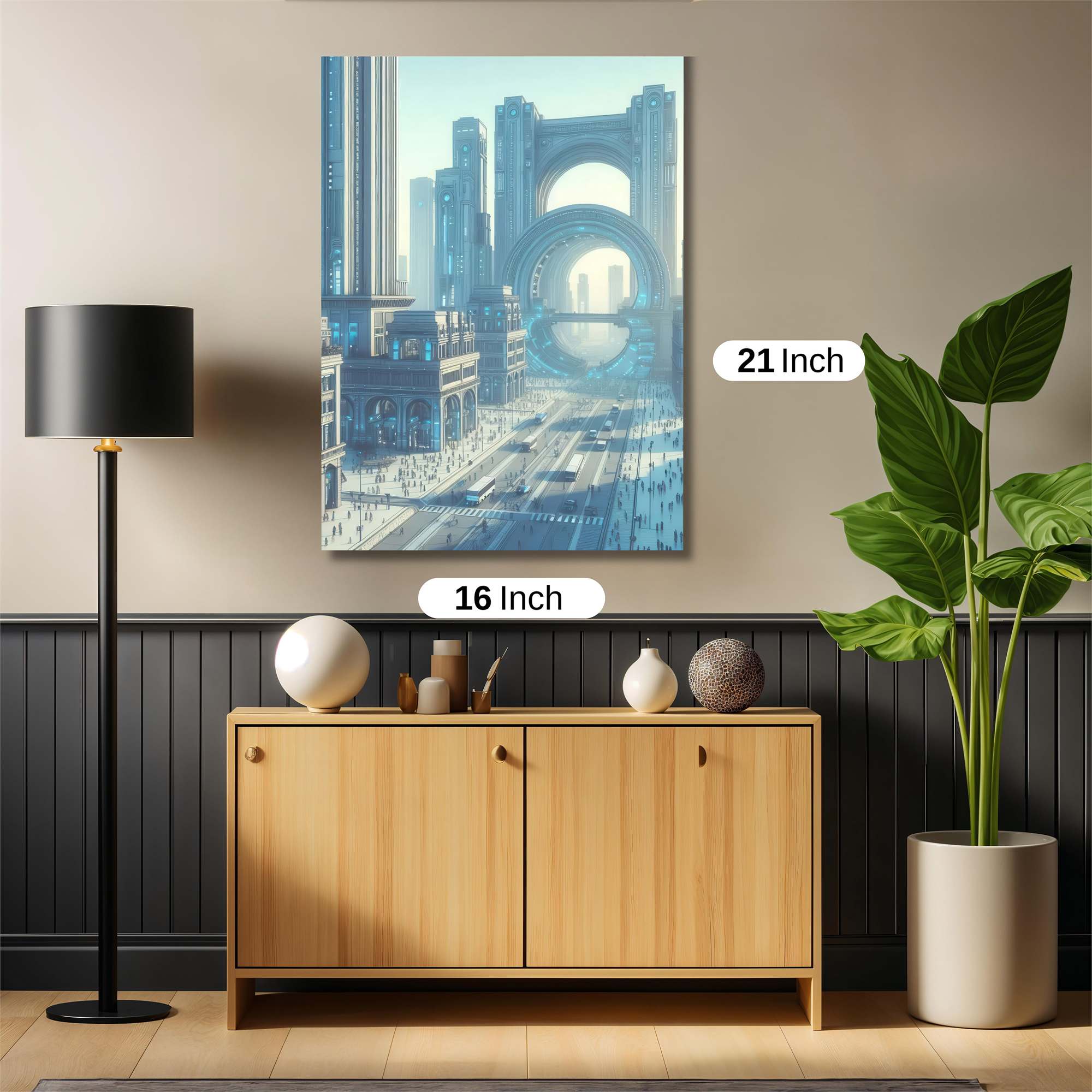 Futuristic Dawn Safe Wall Magnetic / M