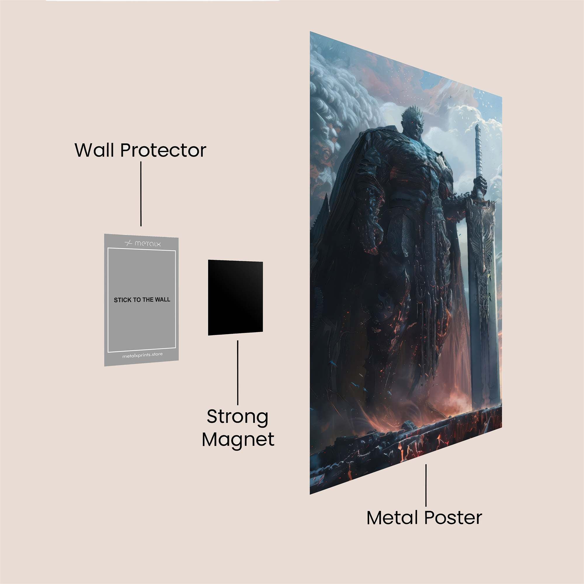 Giant Despair Safe Wall Magnetic / M