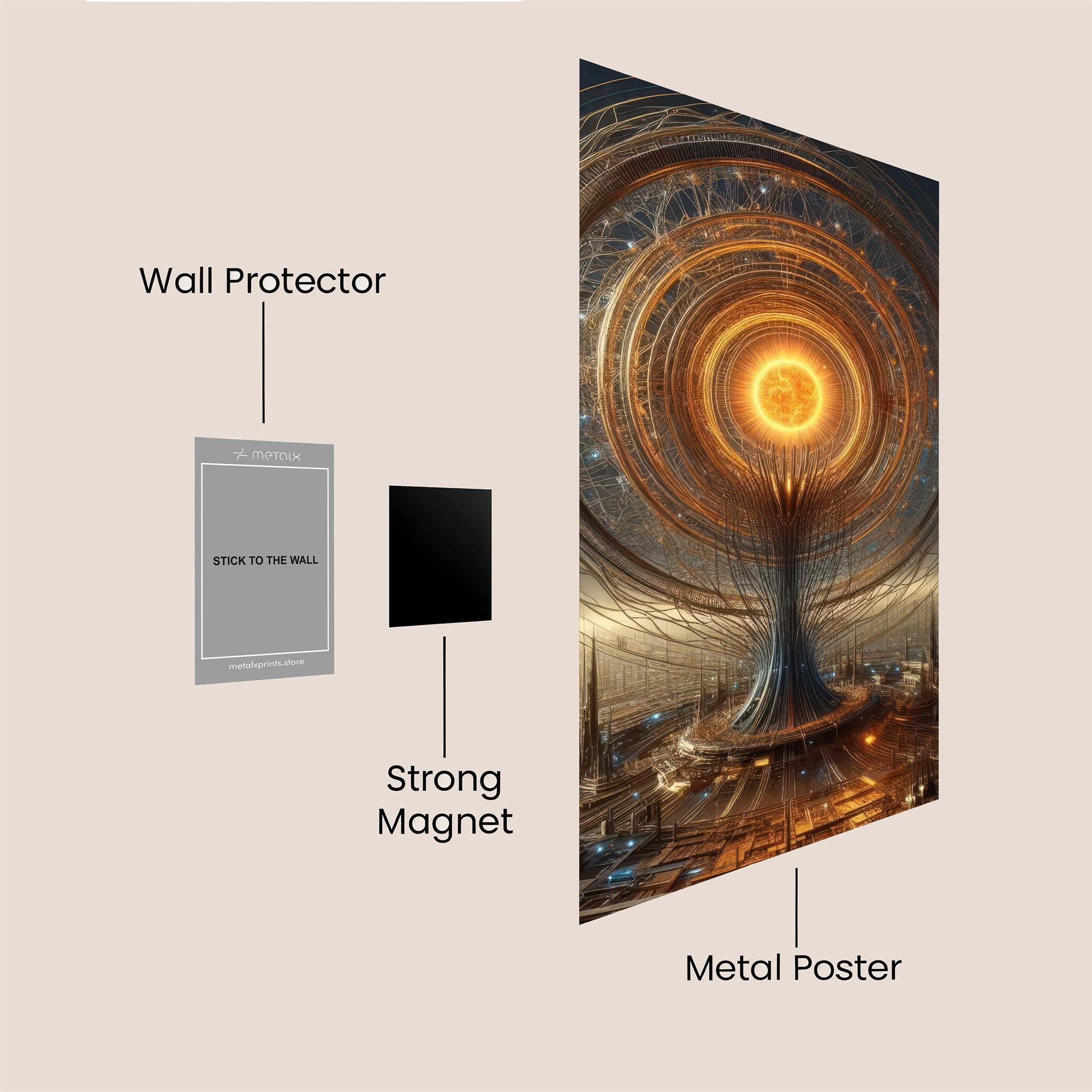 Cosmic Rebirth Safe Wall Magnetic / M