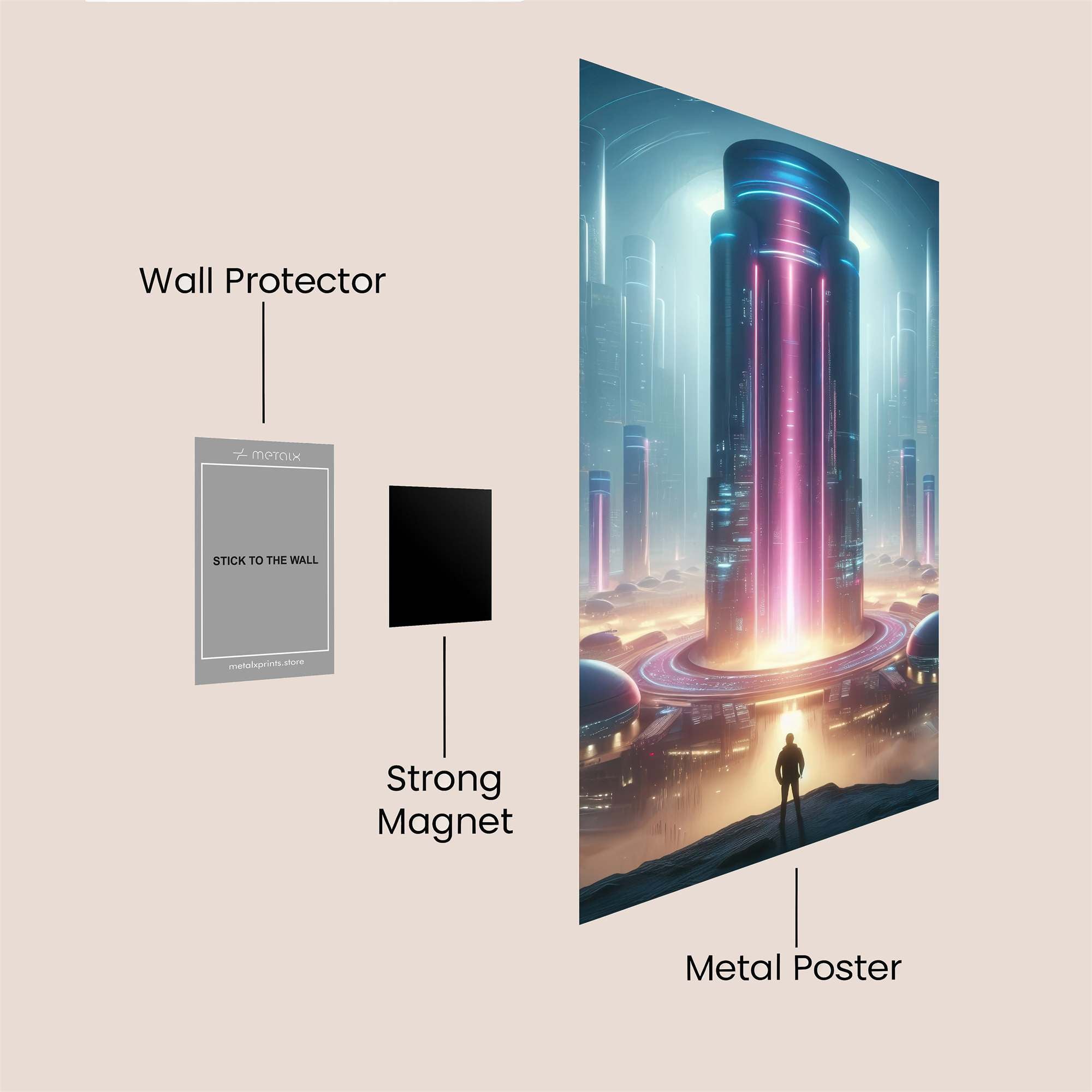 Cyber Pulse Safe Wall Magnetic / M