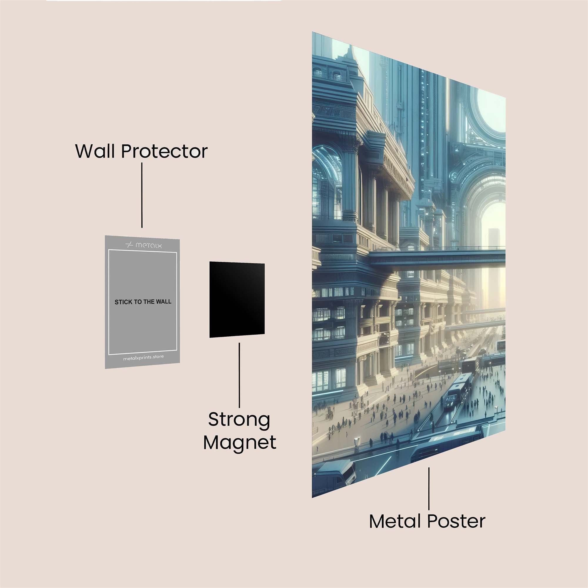 Metropolis Radiance Safe Wall Magnetic / M