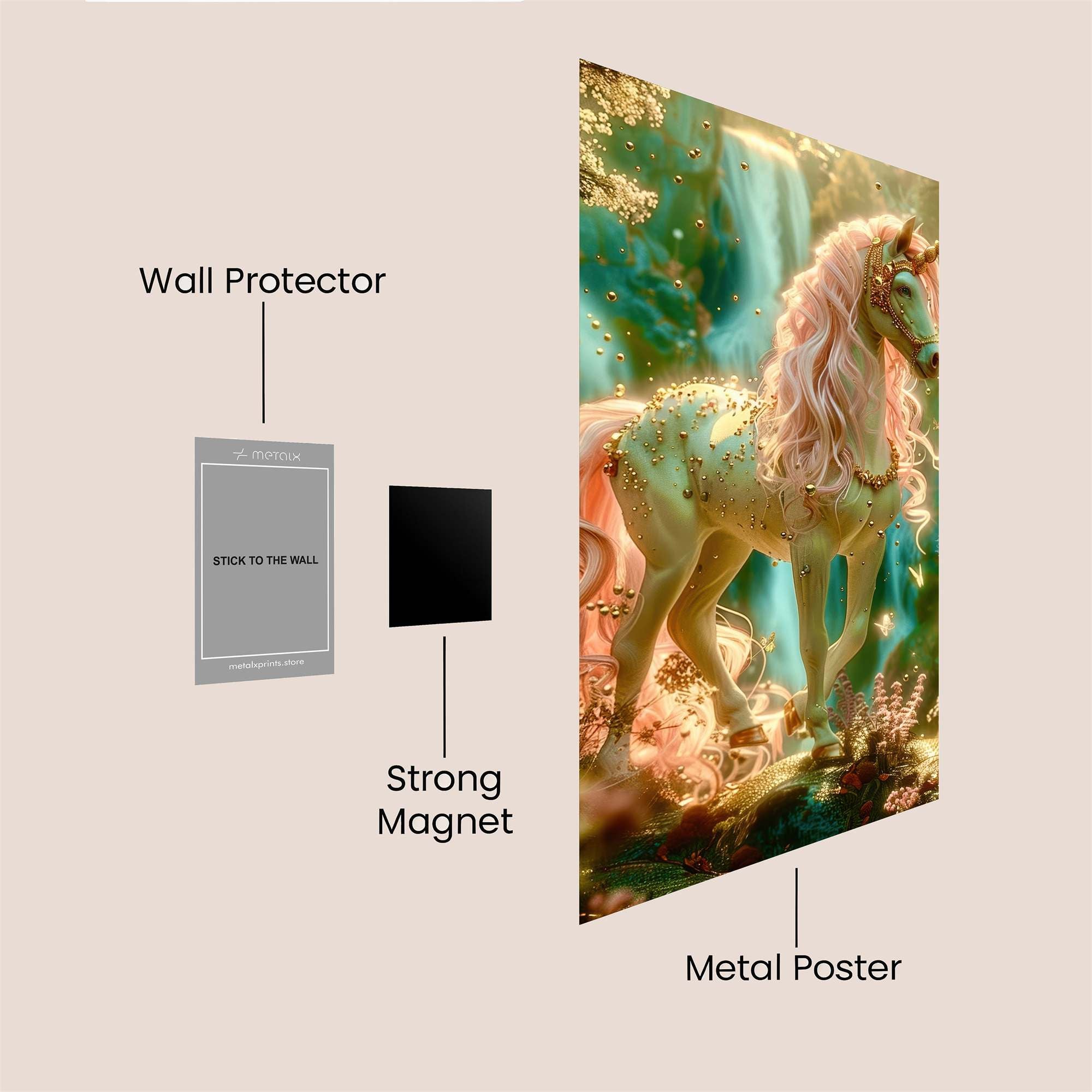 Unicorn Radiance Safe Wall Magnetic / M