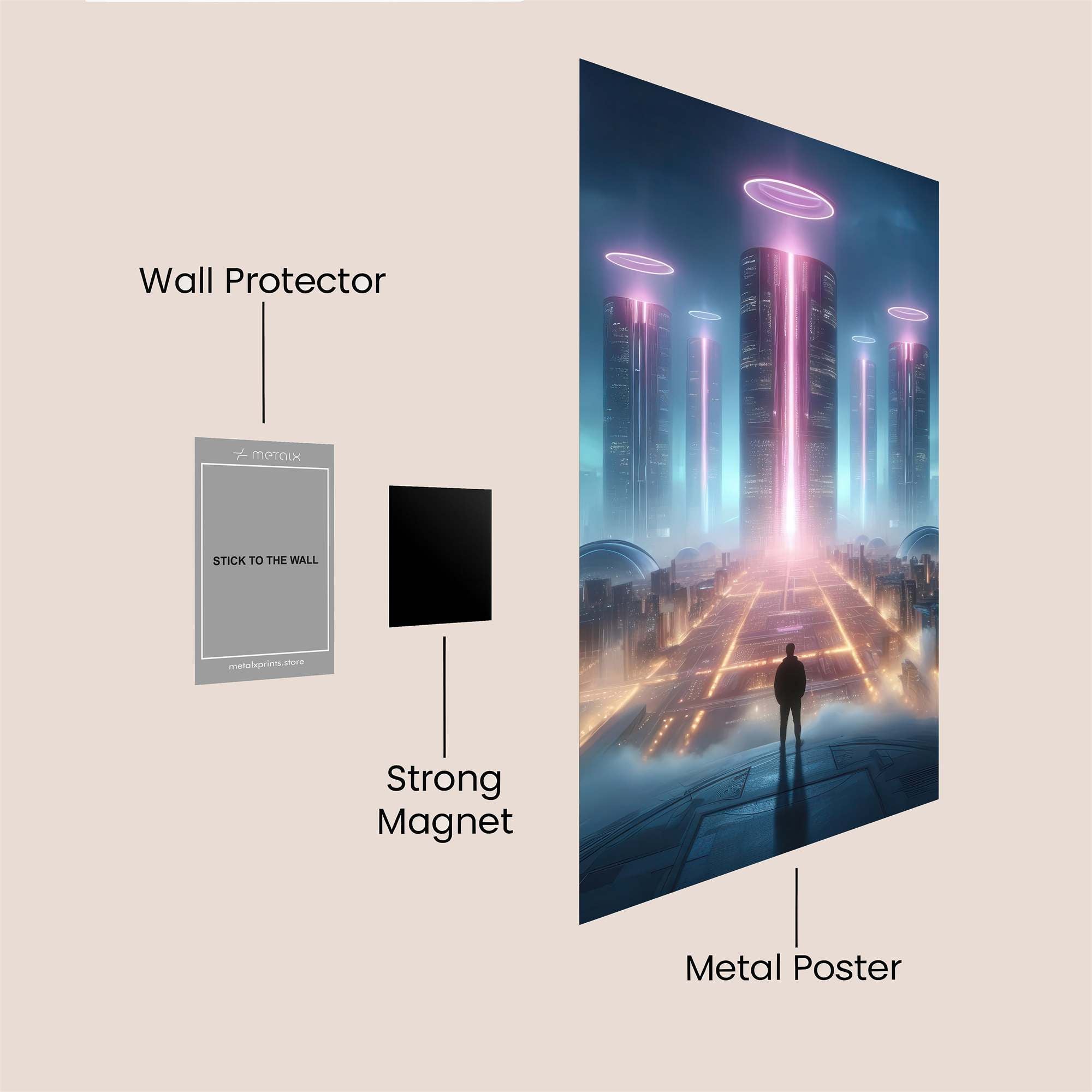 Neon Dream Safe Wall Magnetic / M