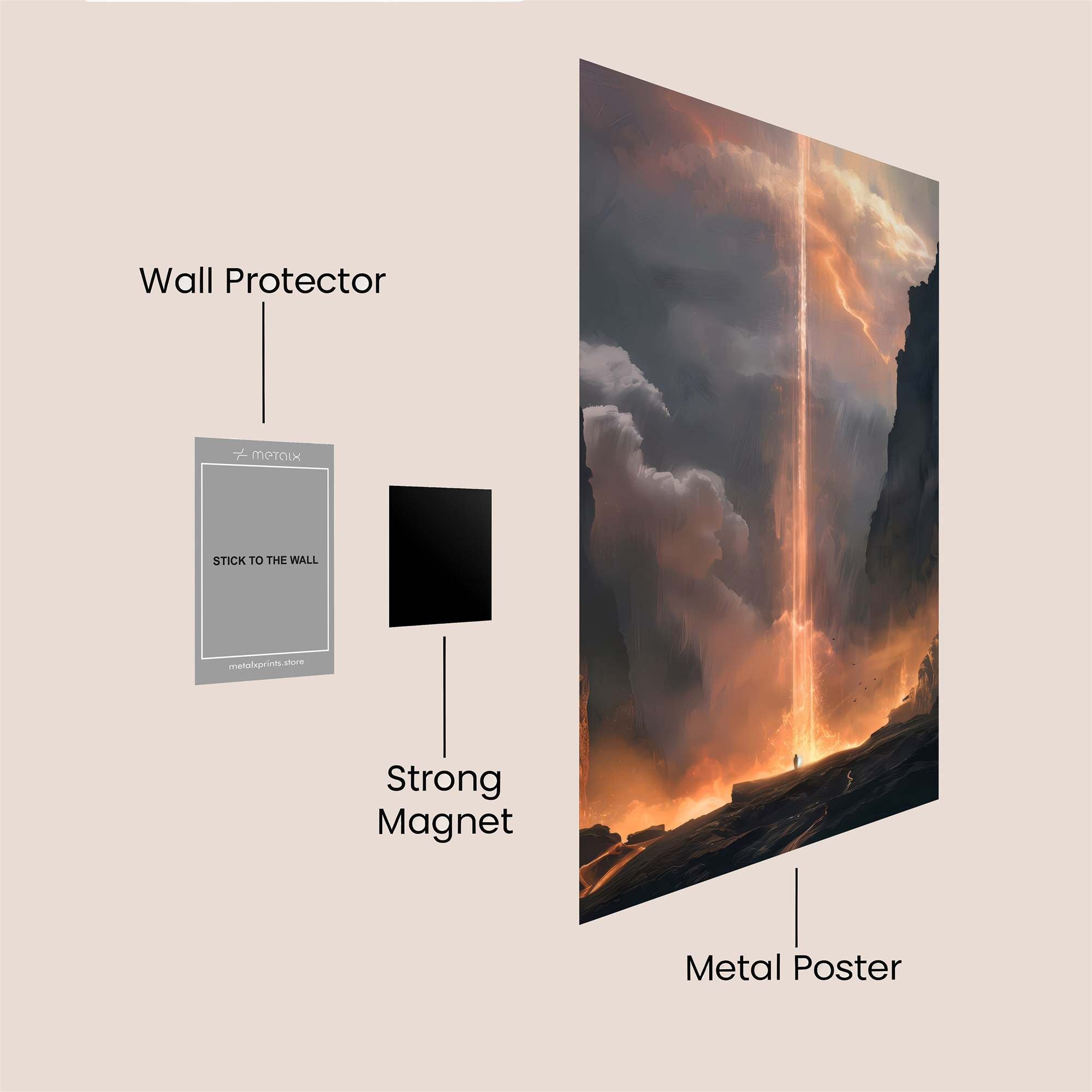 Heavenly Descent Safe Wall Magnetic / M