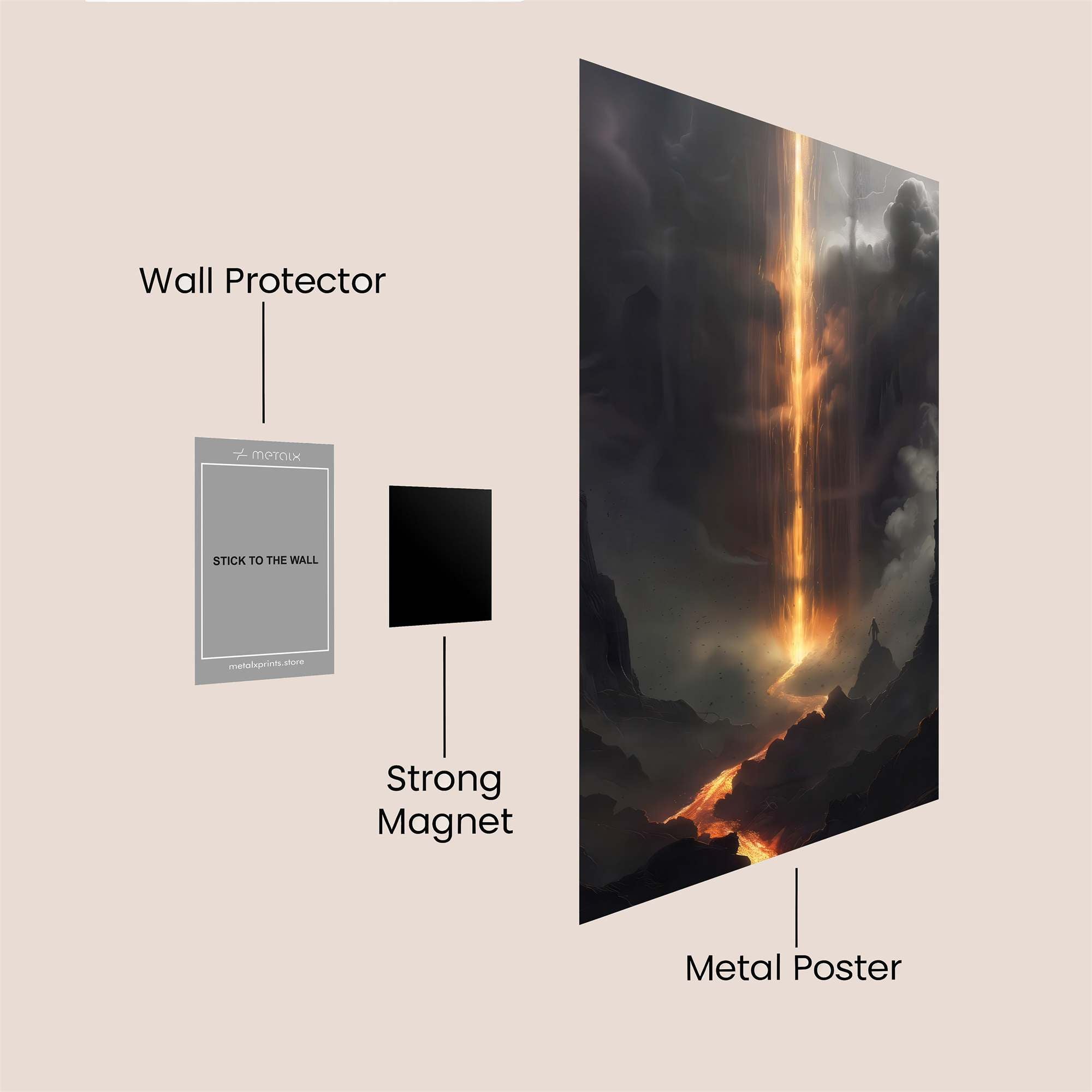 Lava Rapture Safe Wall Magnetic / M