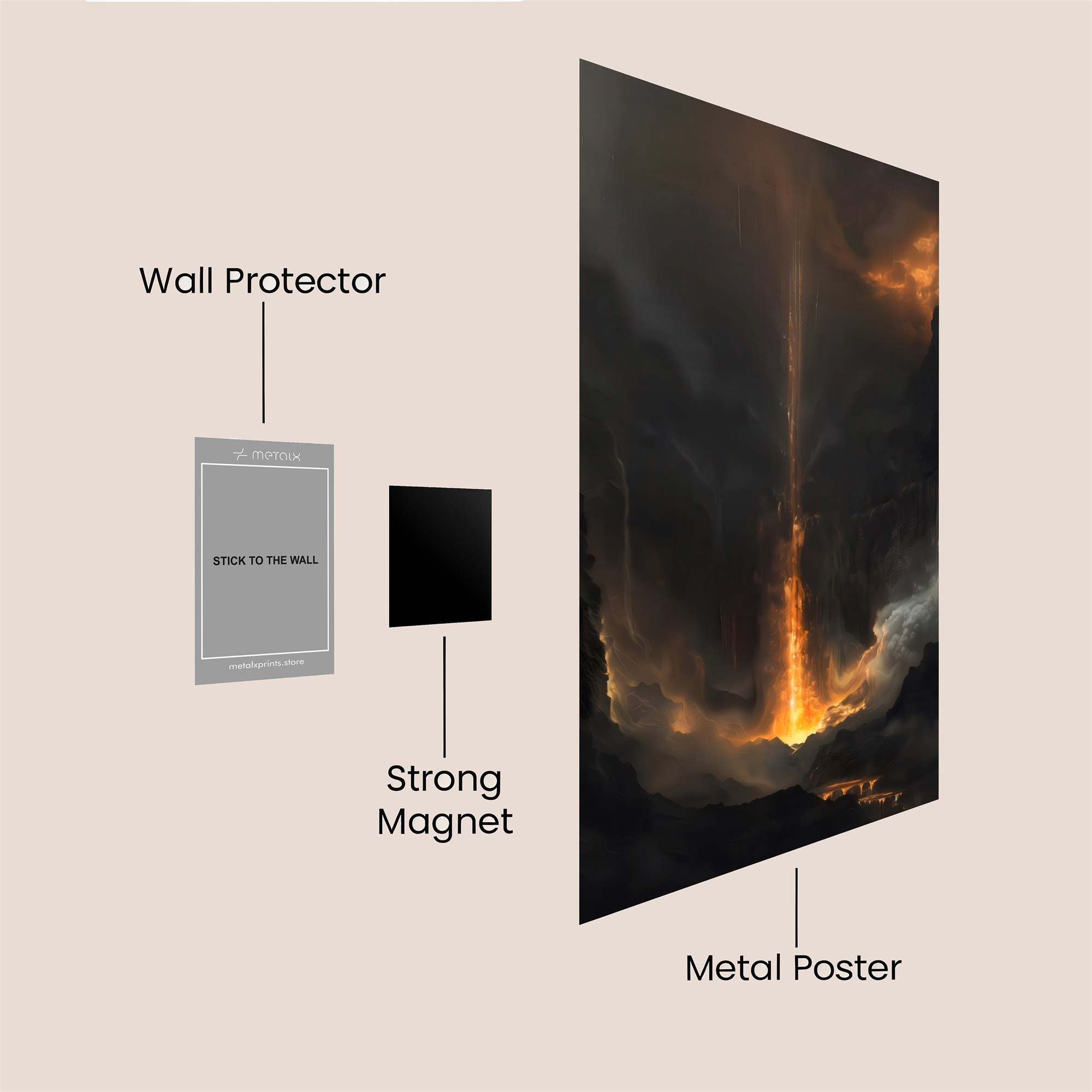 Mordor Unleashed Safe Wall Magnetic / M