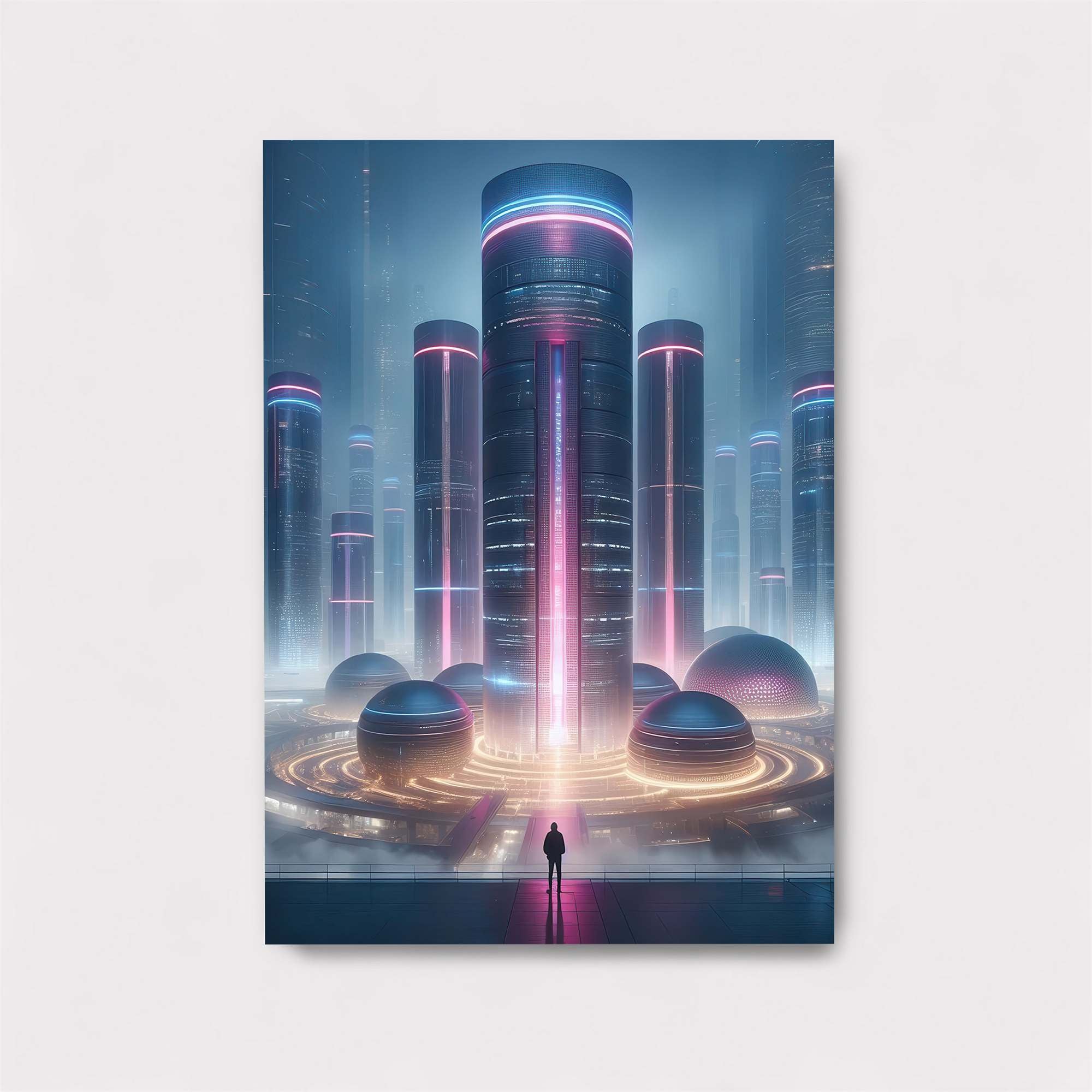 Futuristic Serenity Safe Wall Magnetic / M