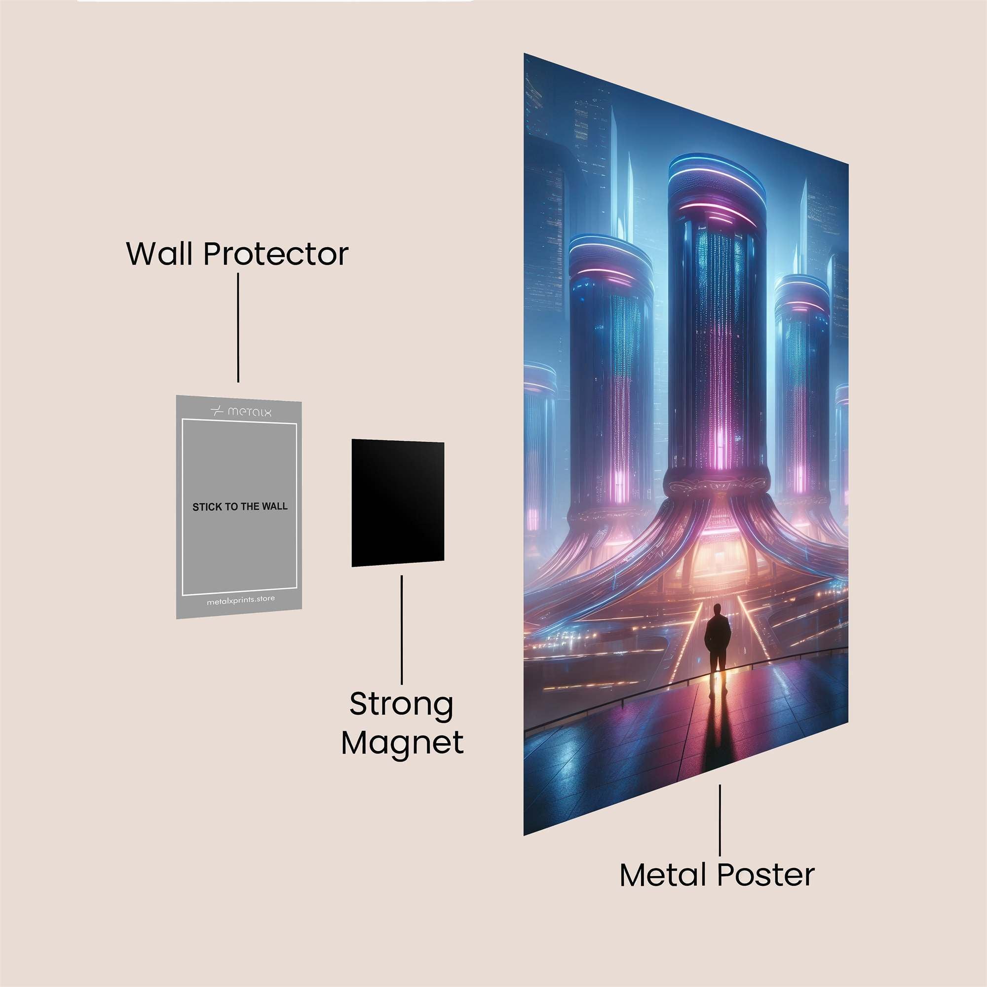 Future Awe Safe Wall Magnetic / M