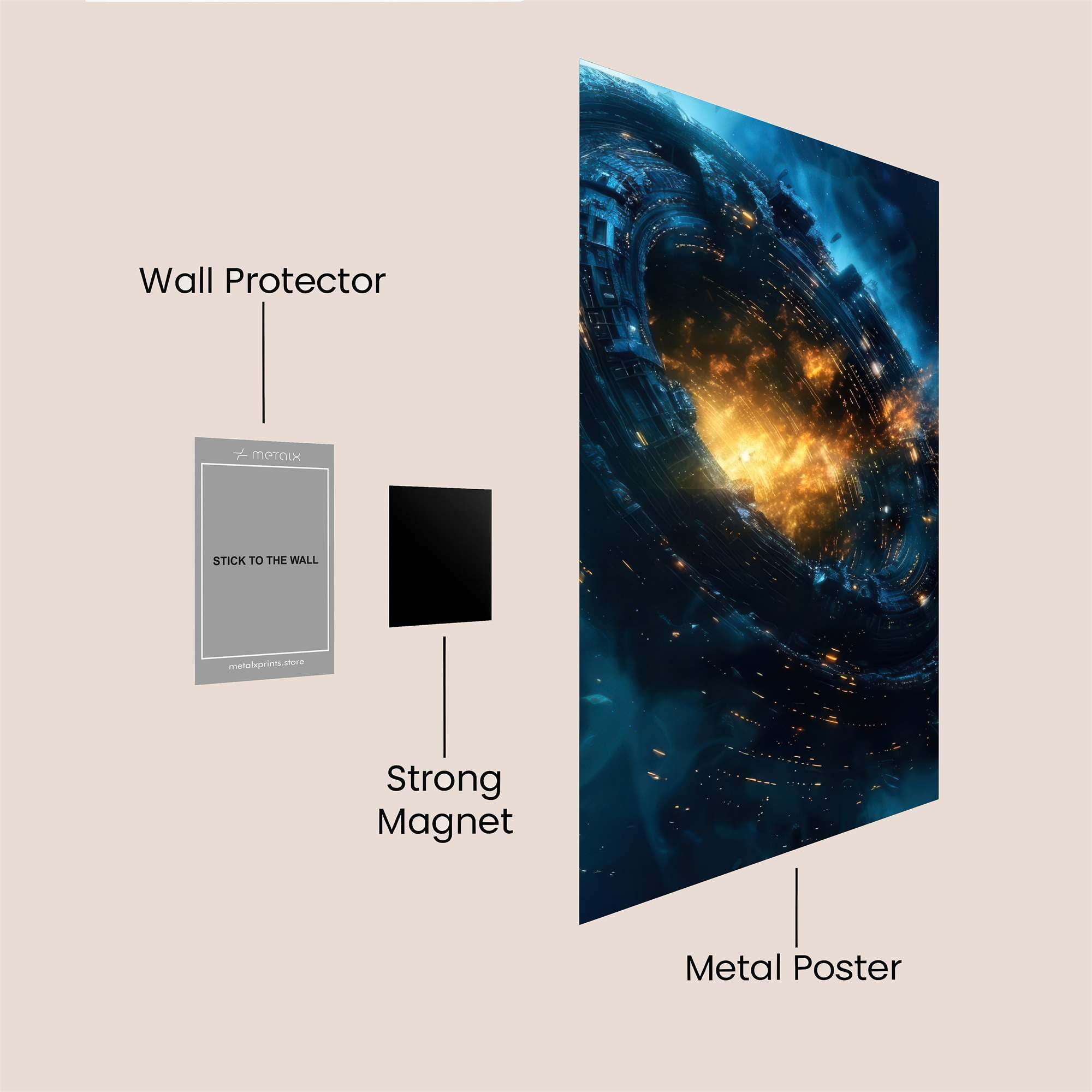 Stargate Ablaze Safe Wall Magnetic / M