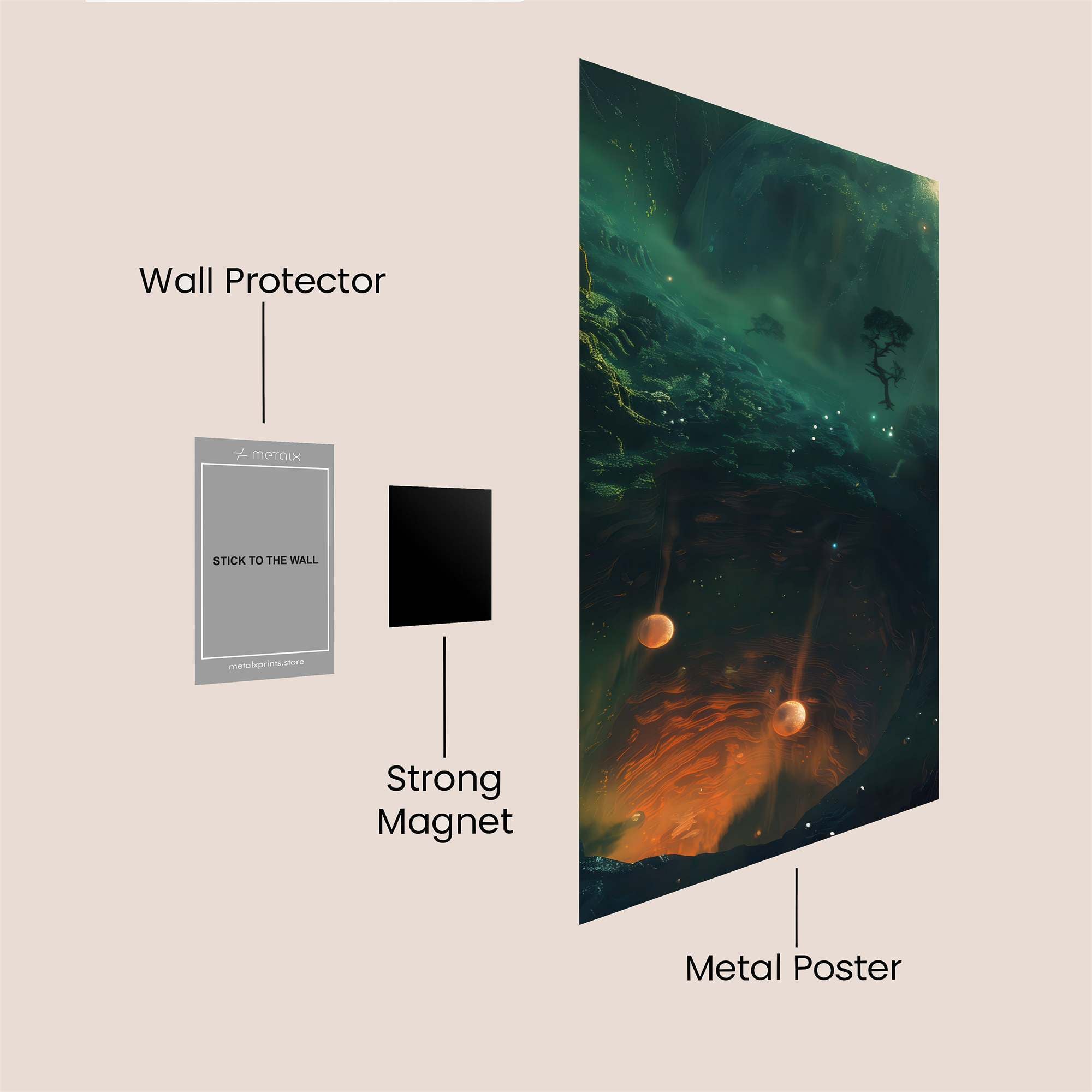 Cosmic Serenity Safe Wall Magnetic / M