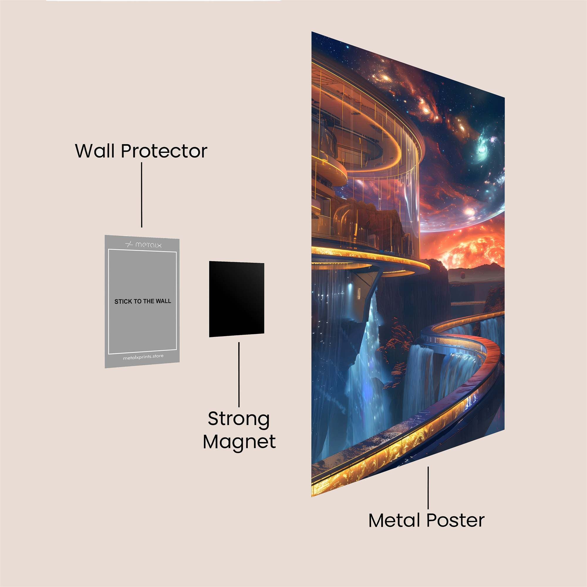 Nebula Nexus Safe Wall Magnetic / M