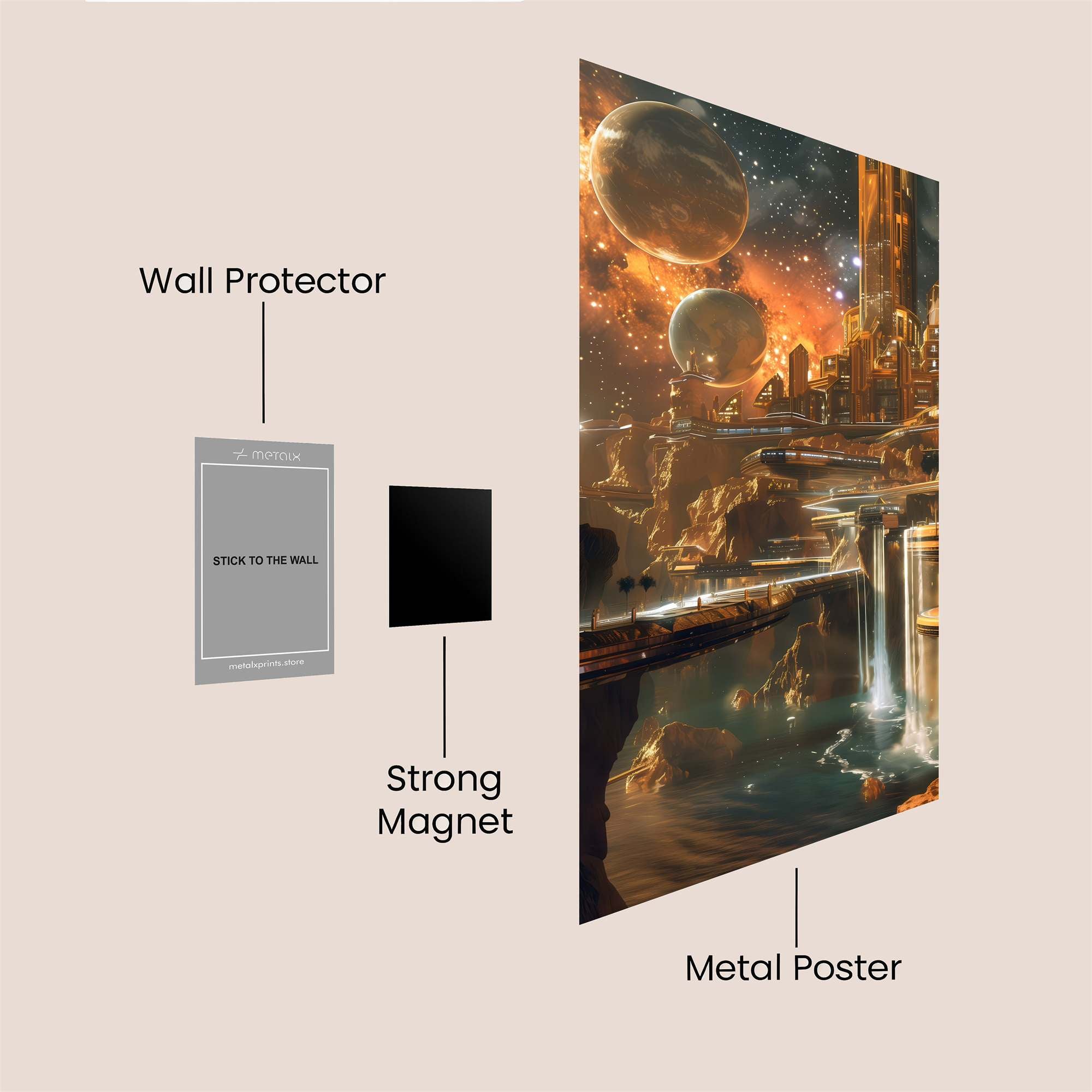 Cosmic Serenity Safe Wall Magnetic / M