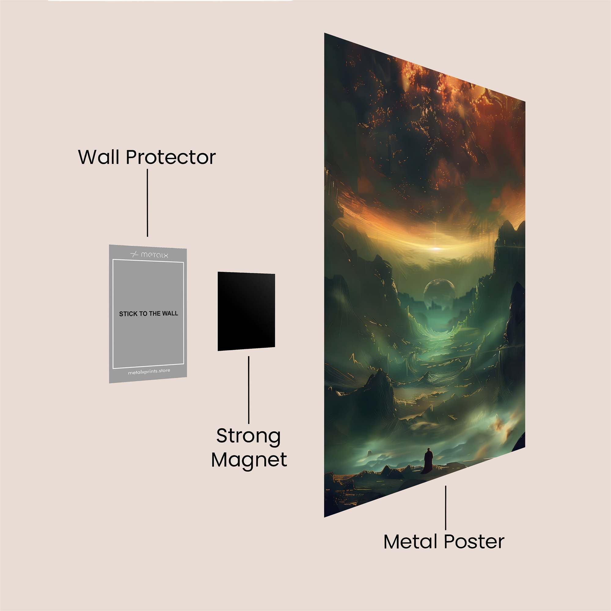 Cosmic Serenity Safe Wall Magnetic / M