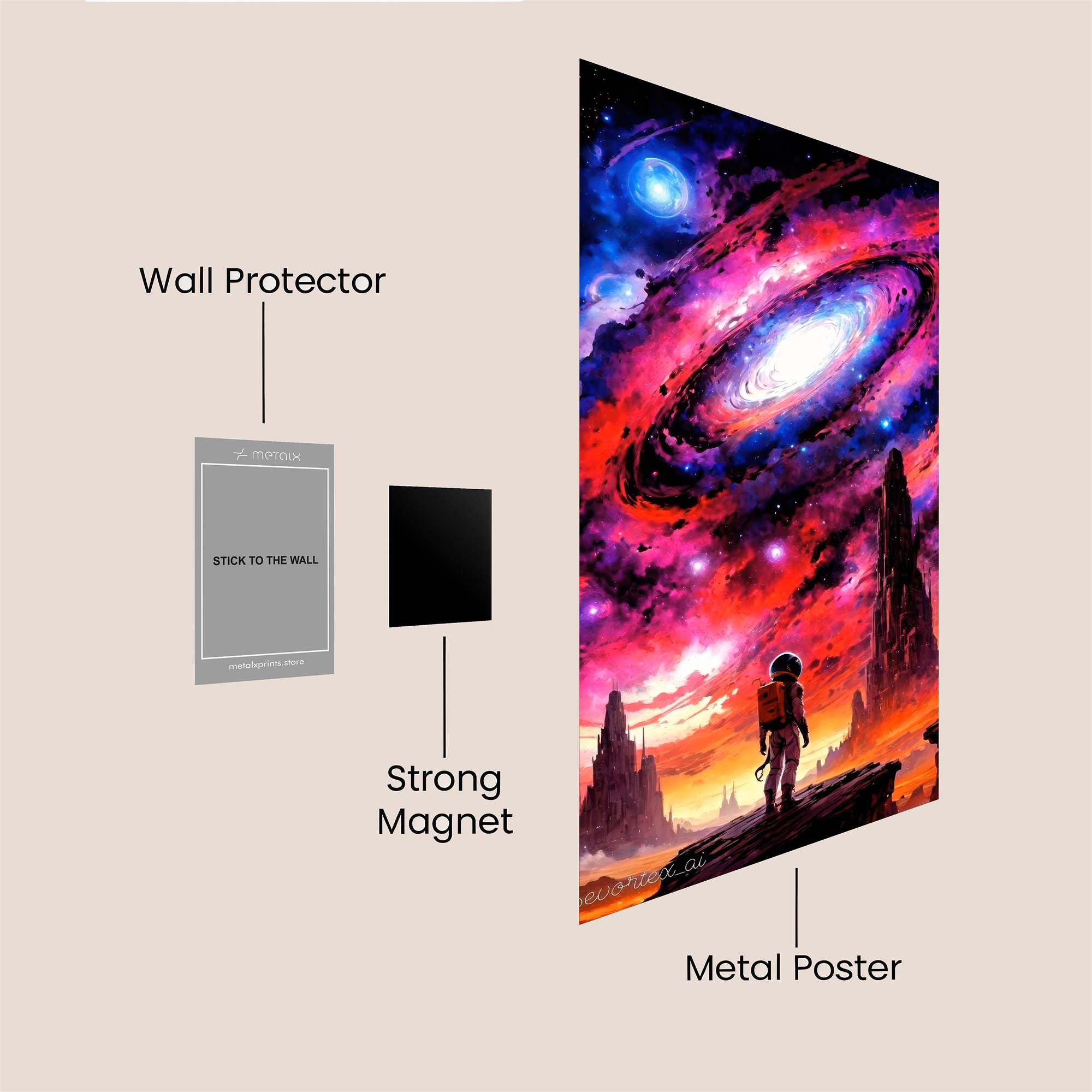 Astronaut Awe Safe Wall Magnetic / M