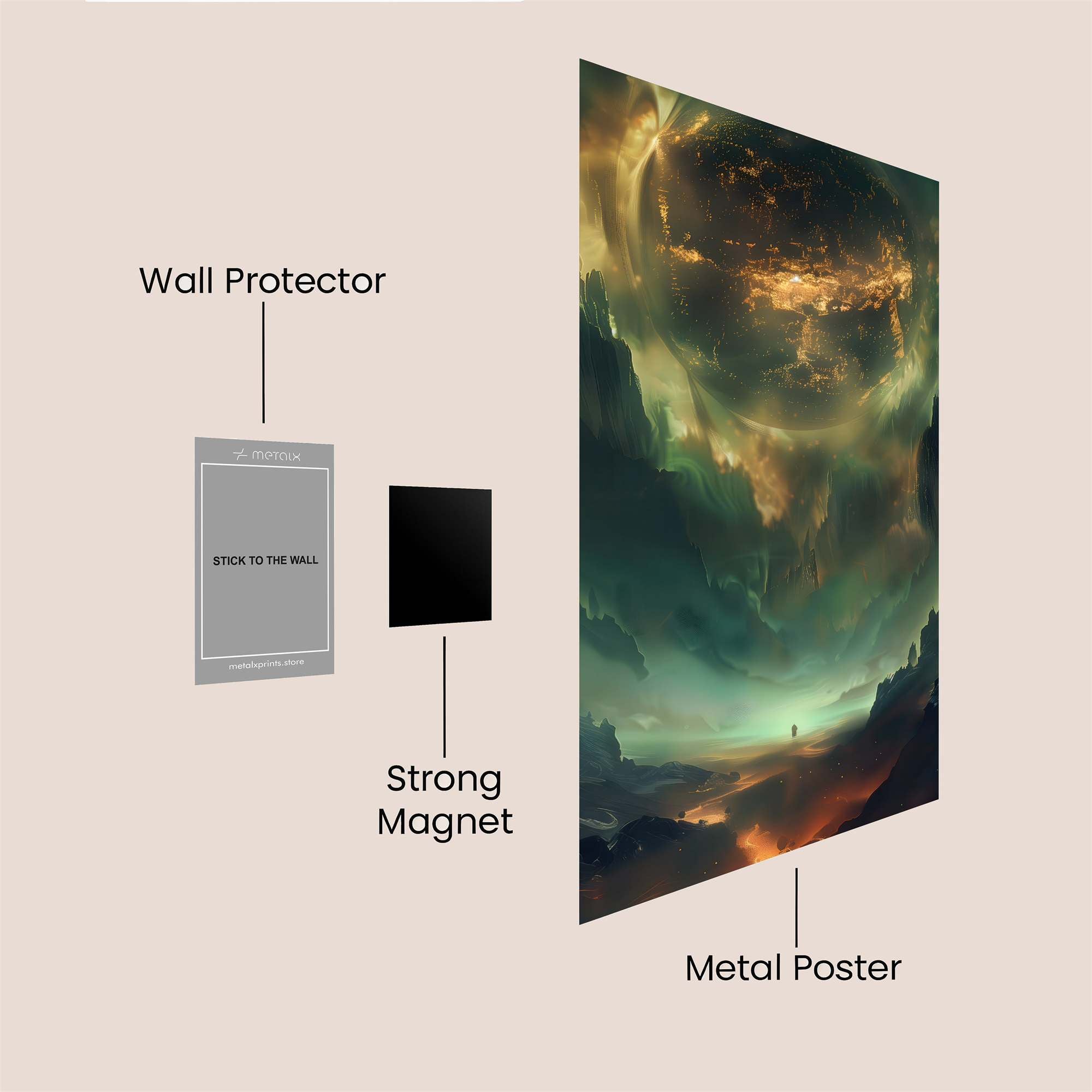 Cosmic Abyss Safe Wall Magnetic / M