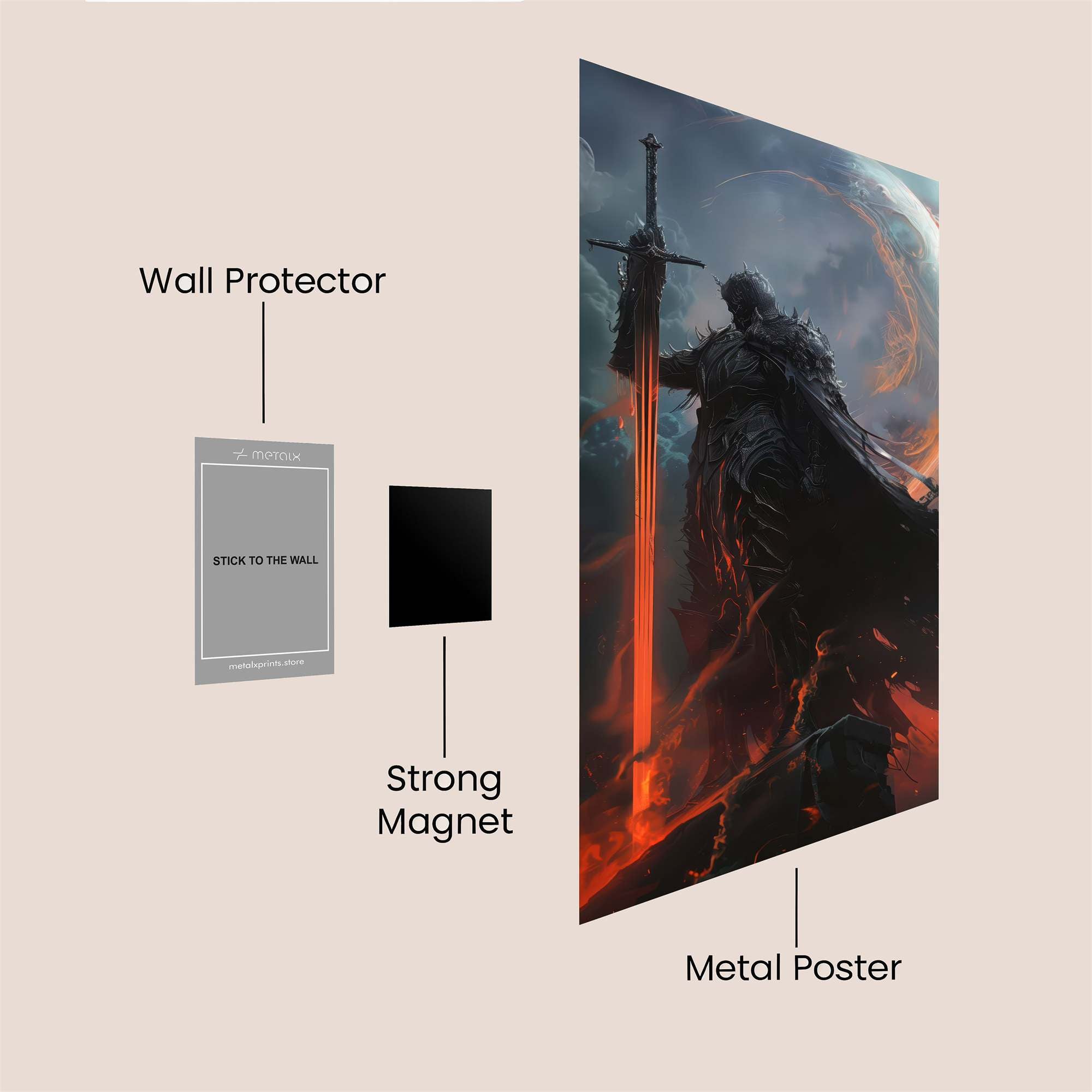 Knight Inferno Safe Wall Magnetic / M