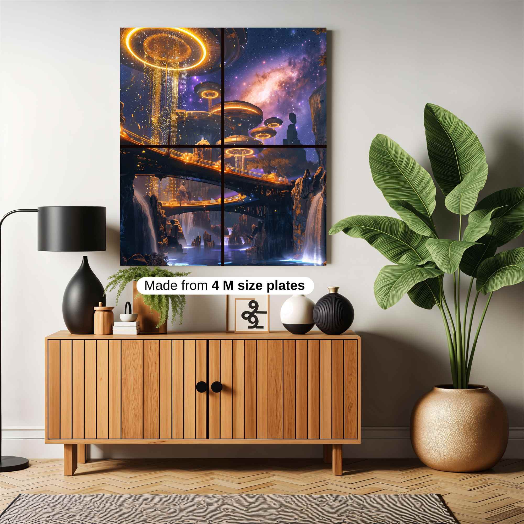 Futuristic Serenity Safe Wall Magnetic / M