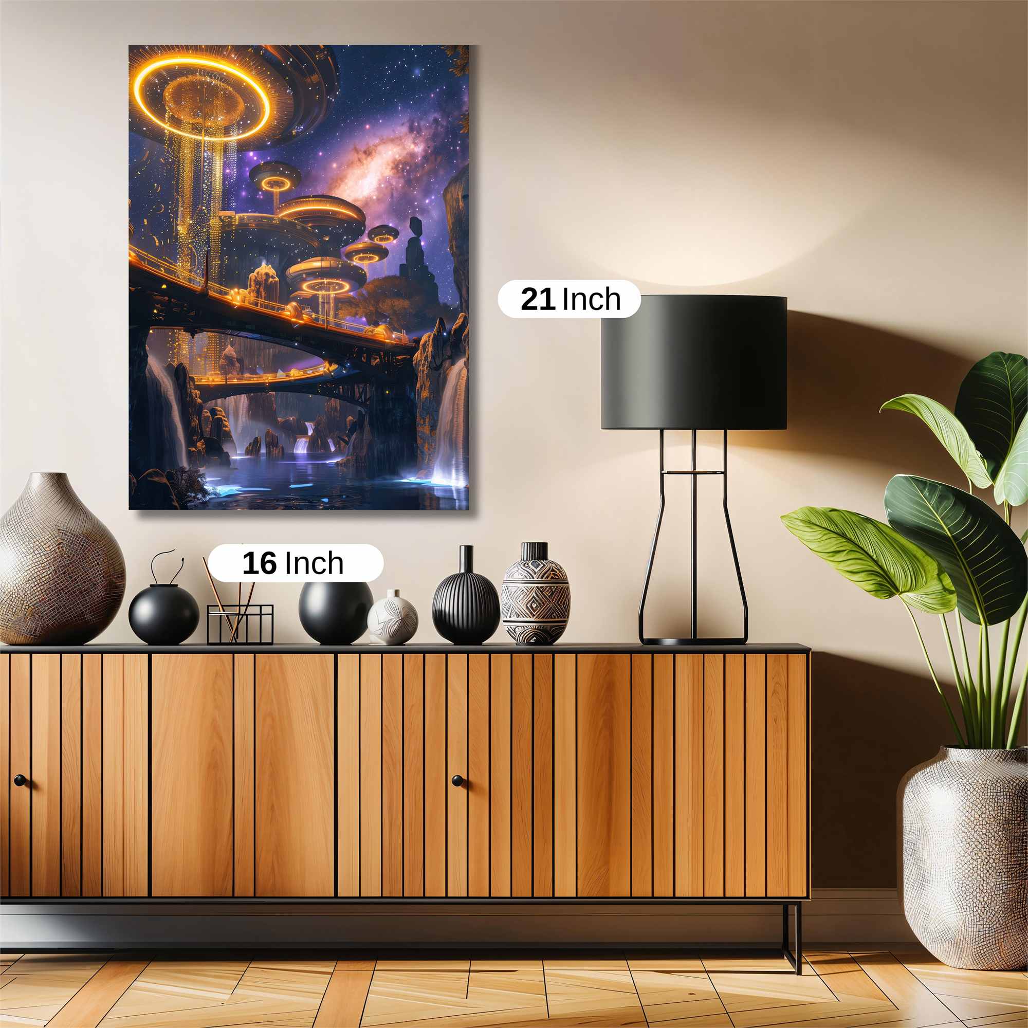 Futuristic Serenity Safe Wall Magnetic / M