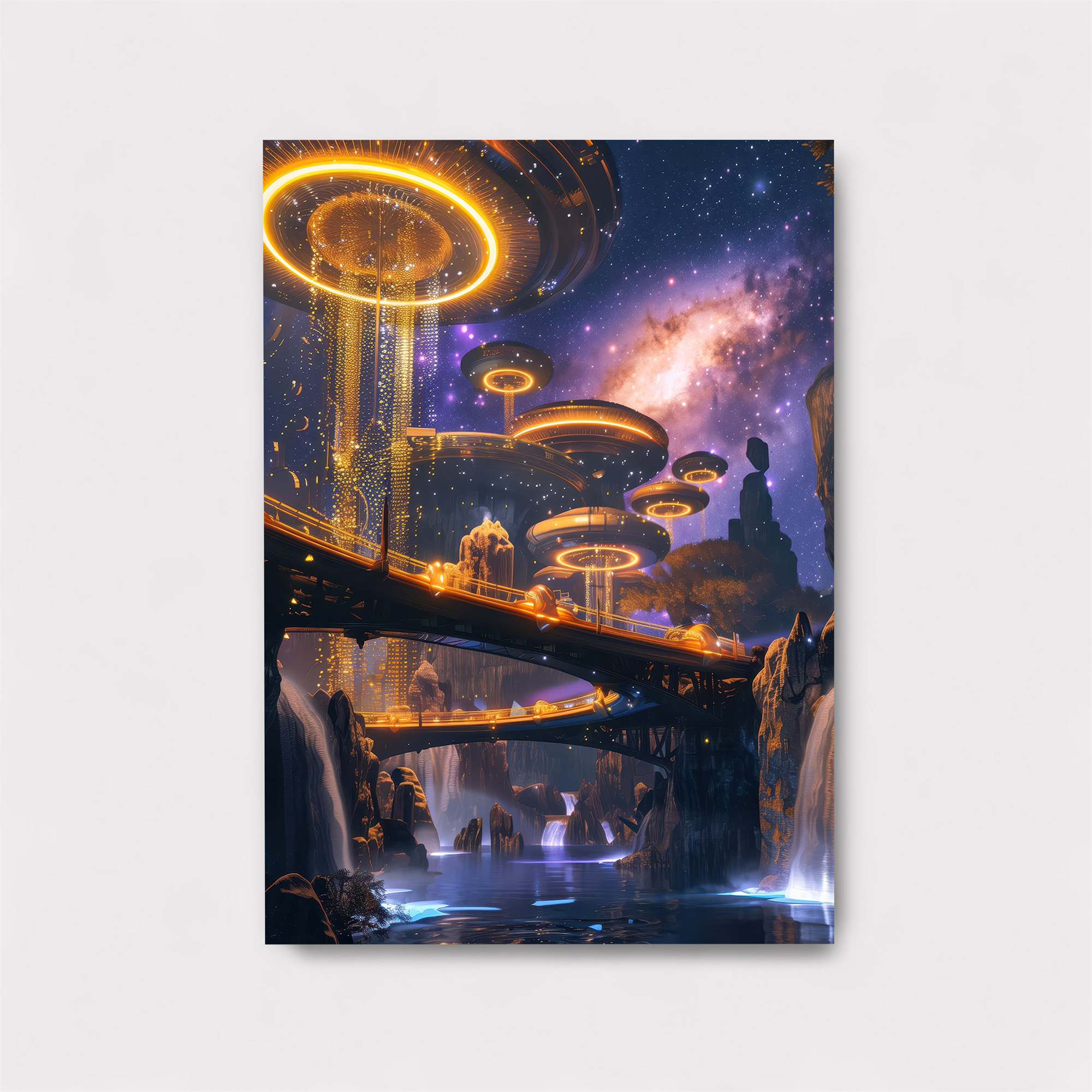 Futuristic Serenity Safe Wall Magnetic / M