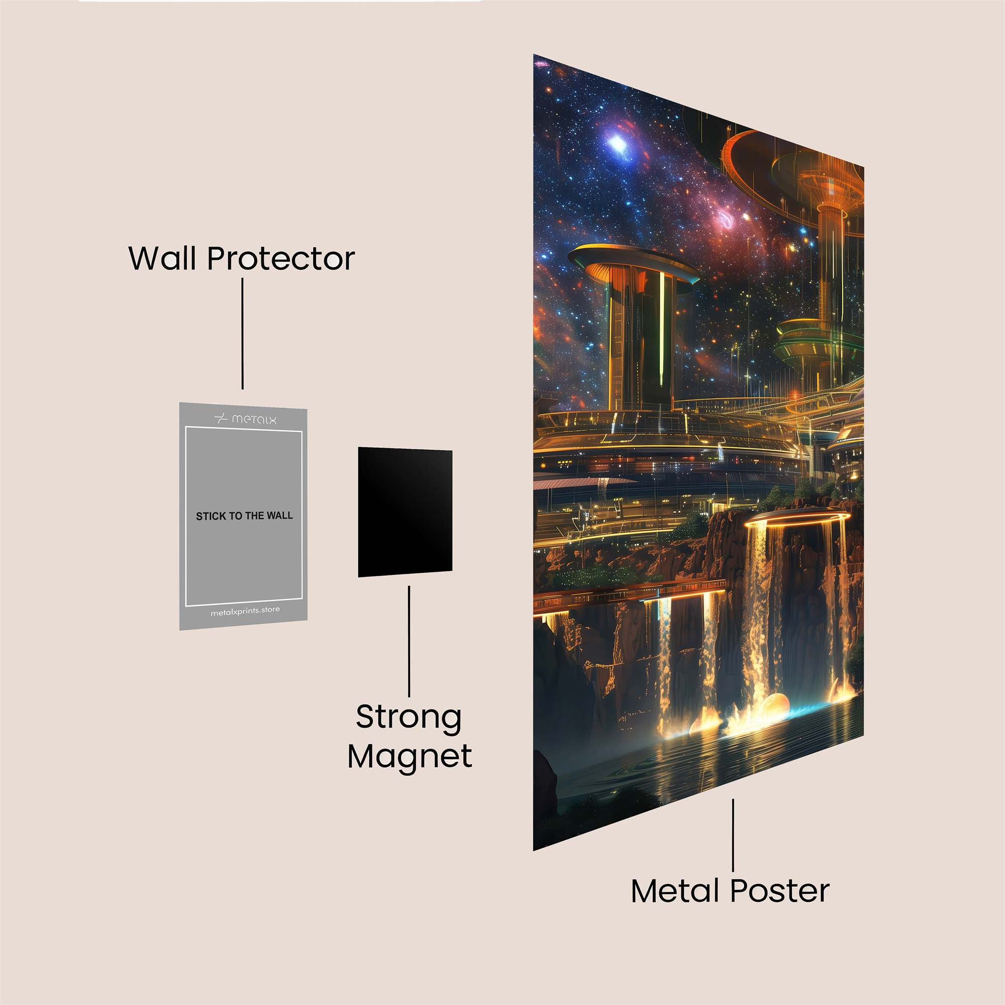 Nebula Rapture Safe Wall Magnetic / M