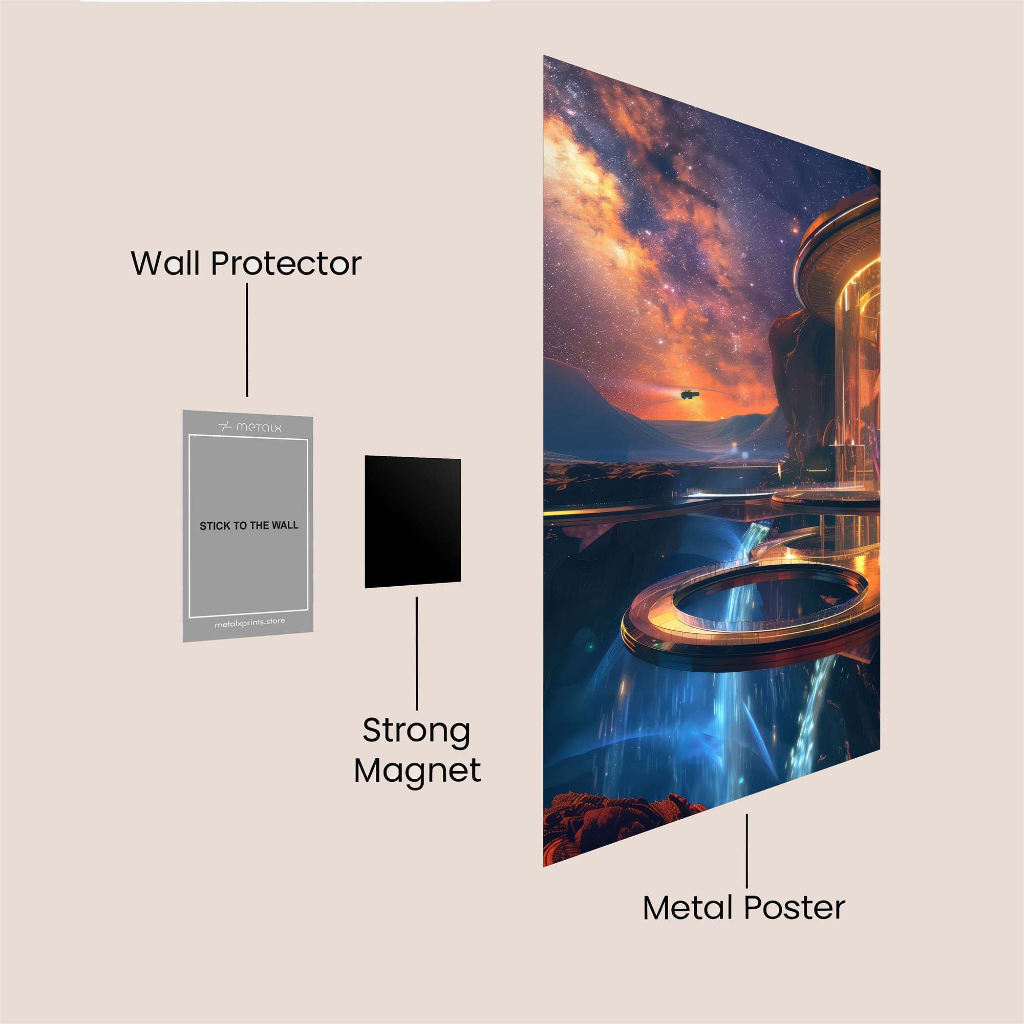 Starry Serenity Safe Wall Magnetic / M