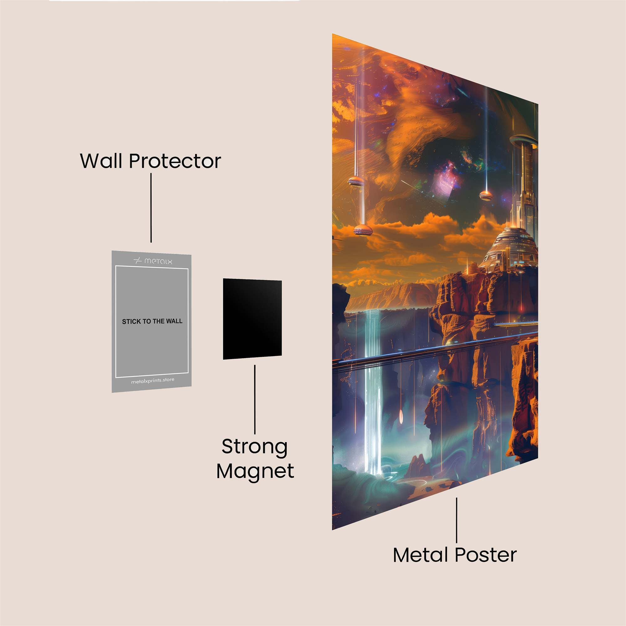 Cosmic Serenity Safe Wall Magnetic / M