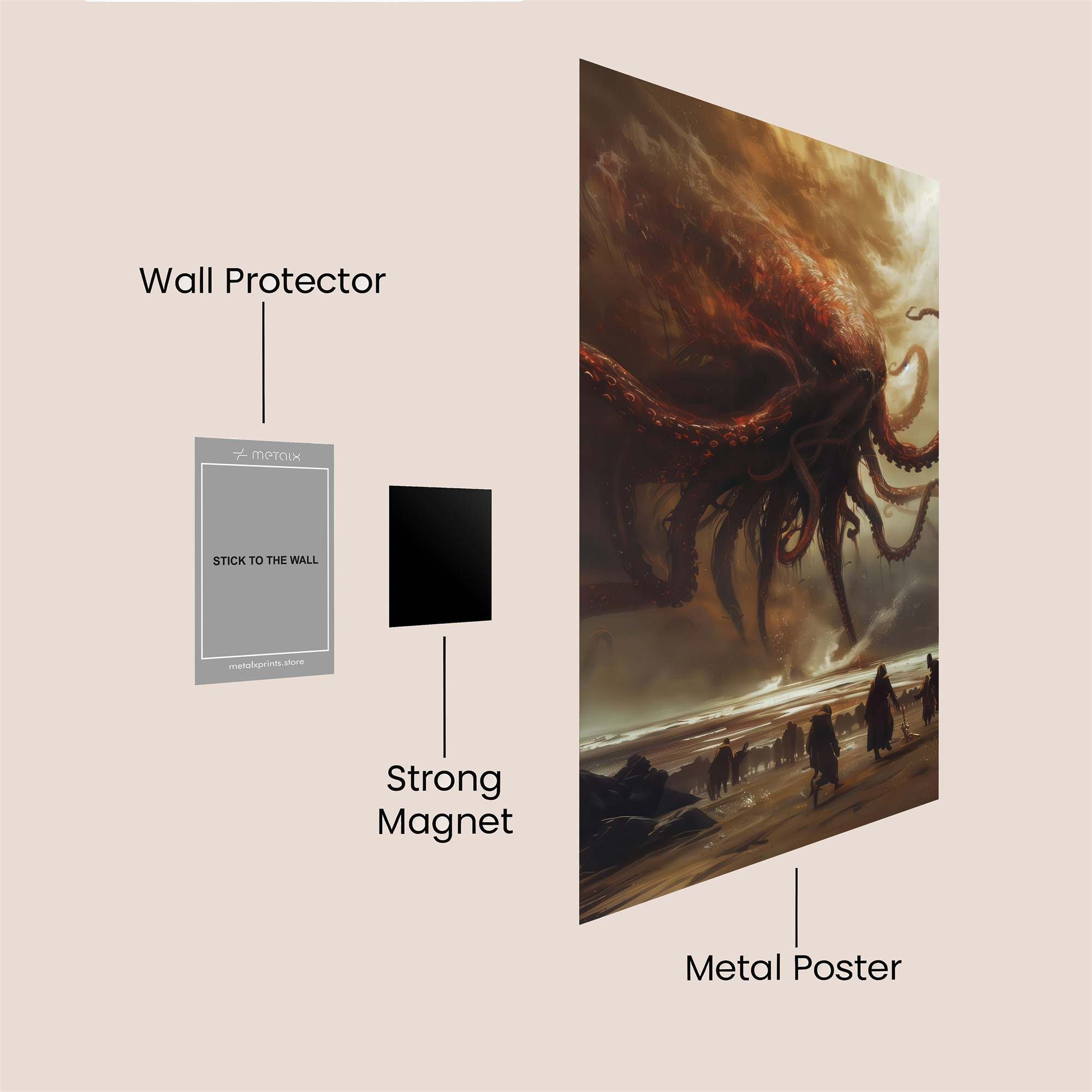 Cthulhu Rising Safe Wall Magnetic / M