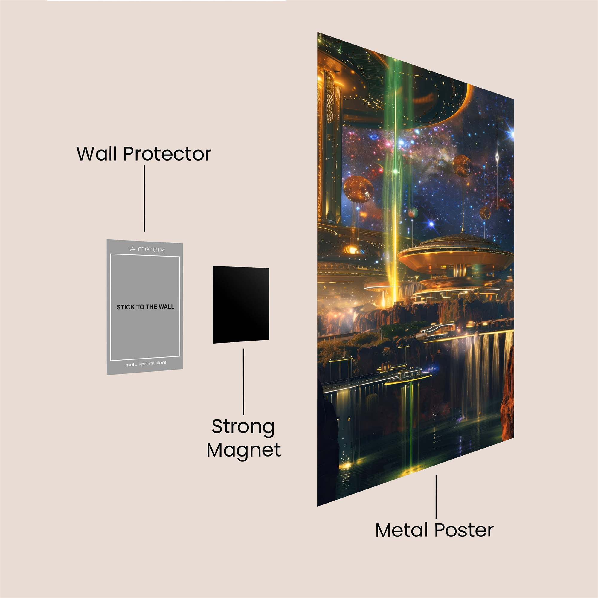 Cosmic Serenity Safe Wall Magnetic / M