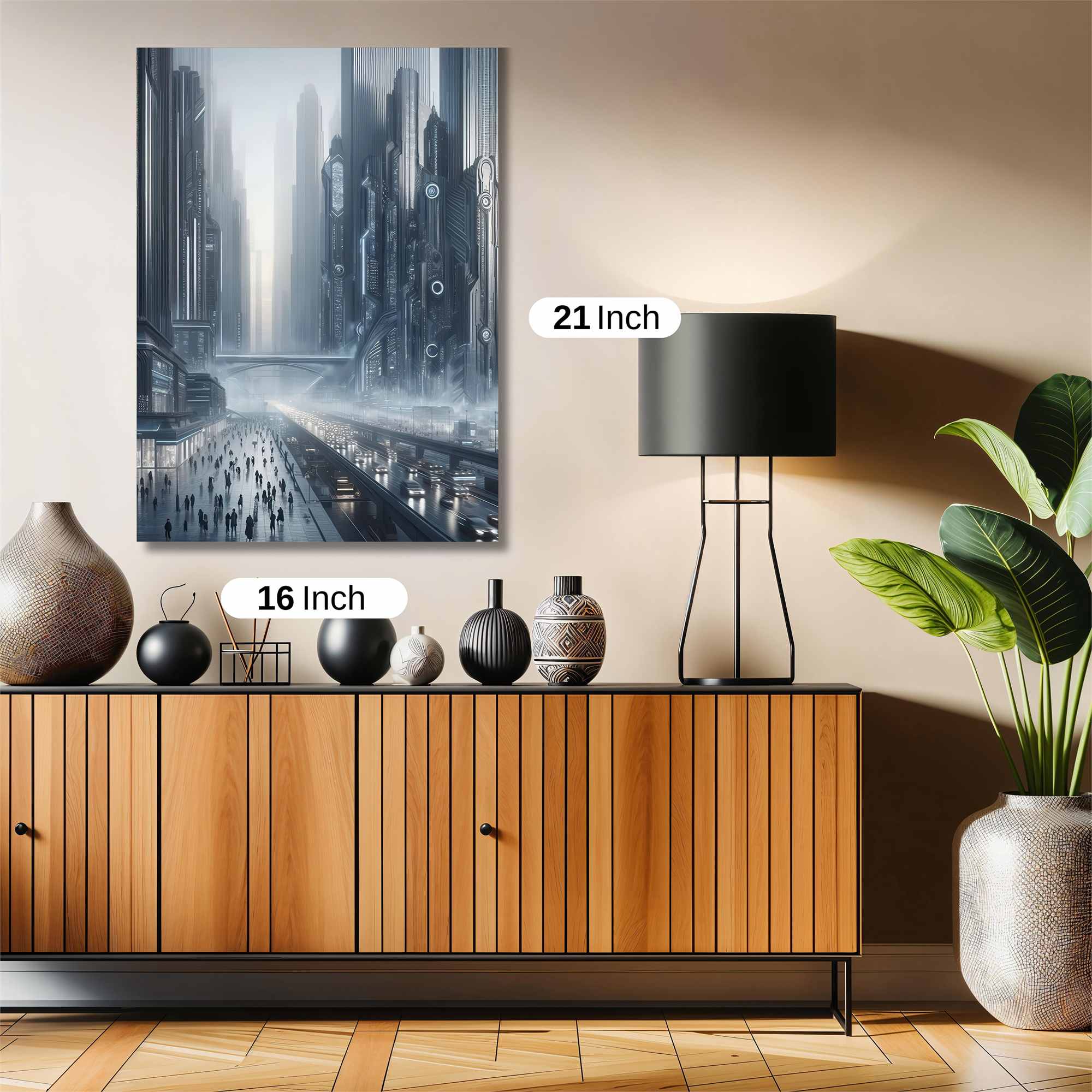 Cyberpunk Dreamscape Safe Wall Magnetic / M