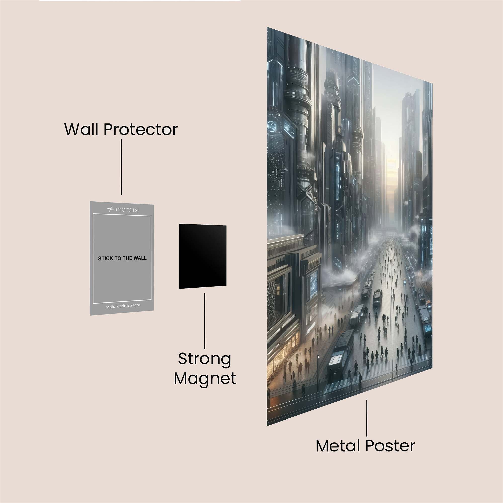 NeonPulse Safe Wall Magnetic / M