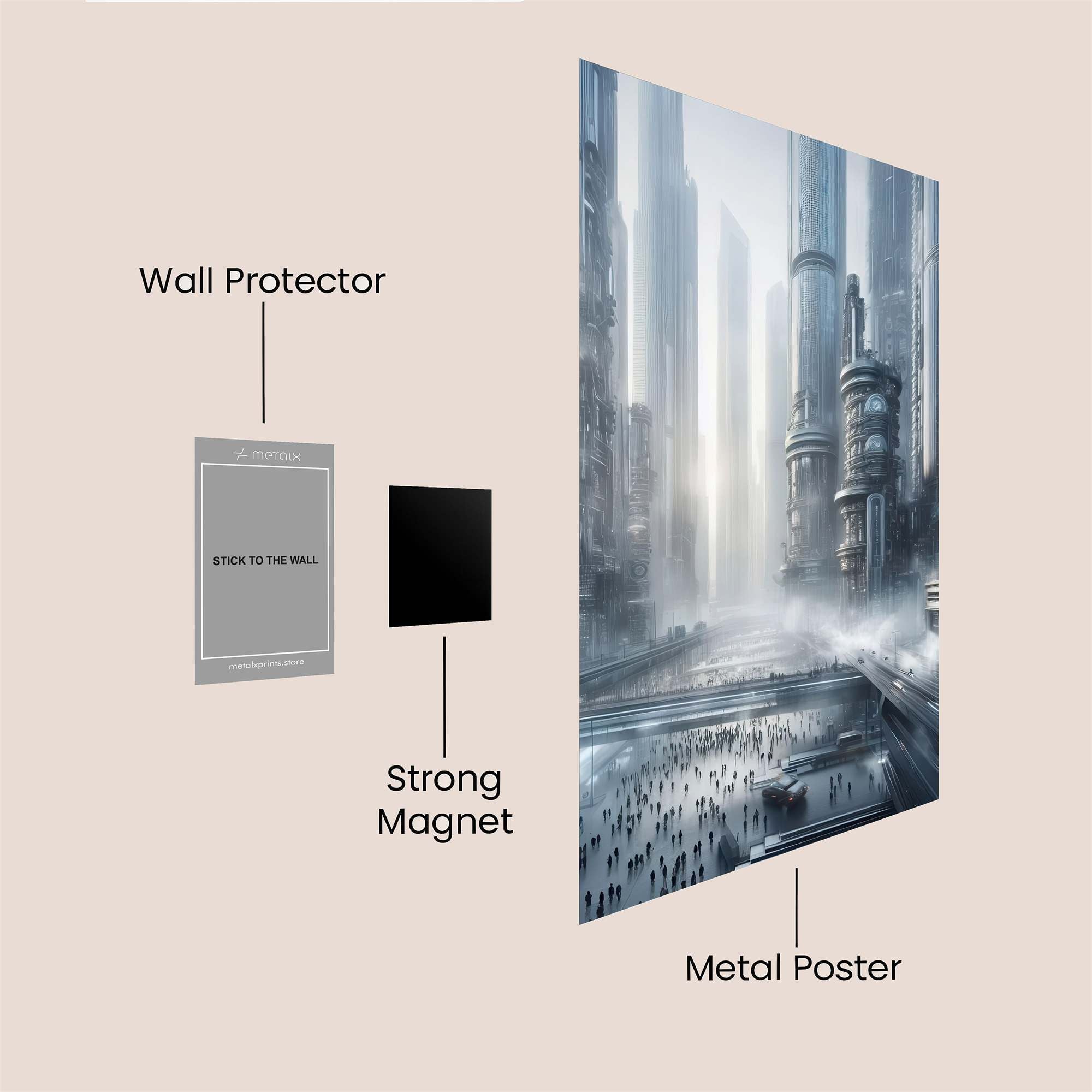 Metropolis Enigma Safe Wall Magnetic / M