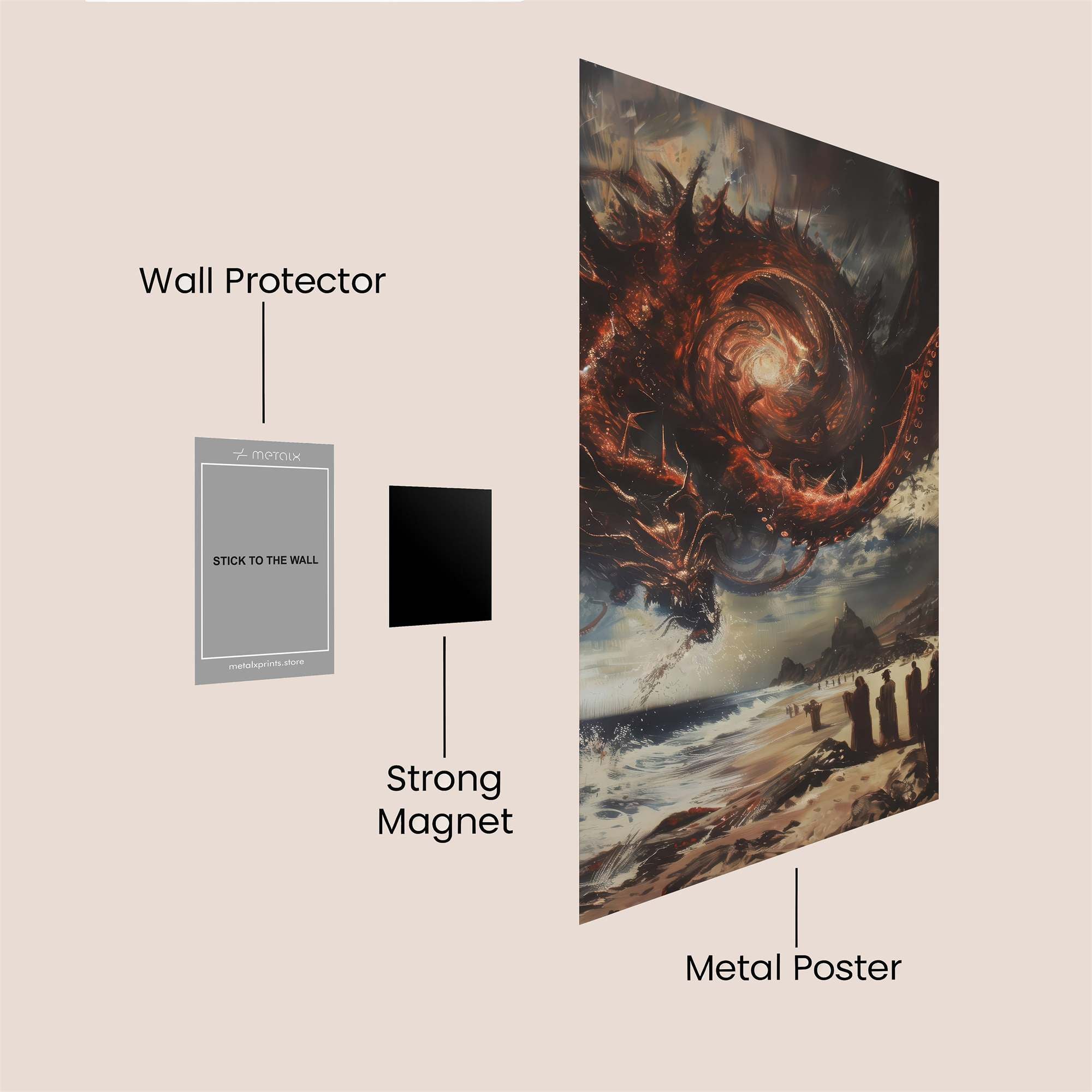 Leviathan Unleashed Safe Wall Magnetic / M