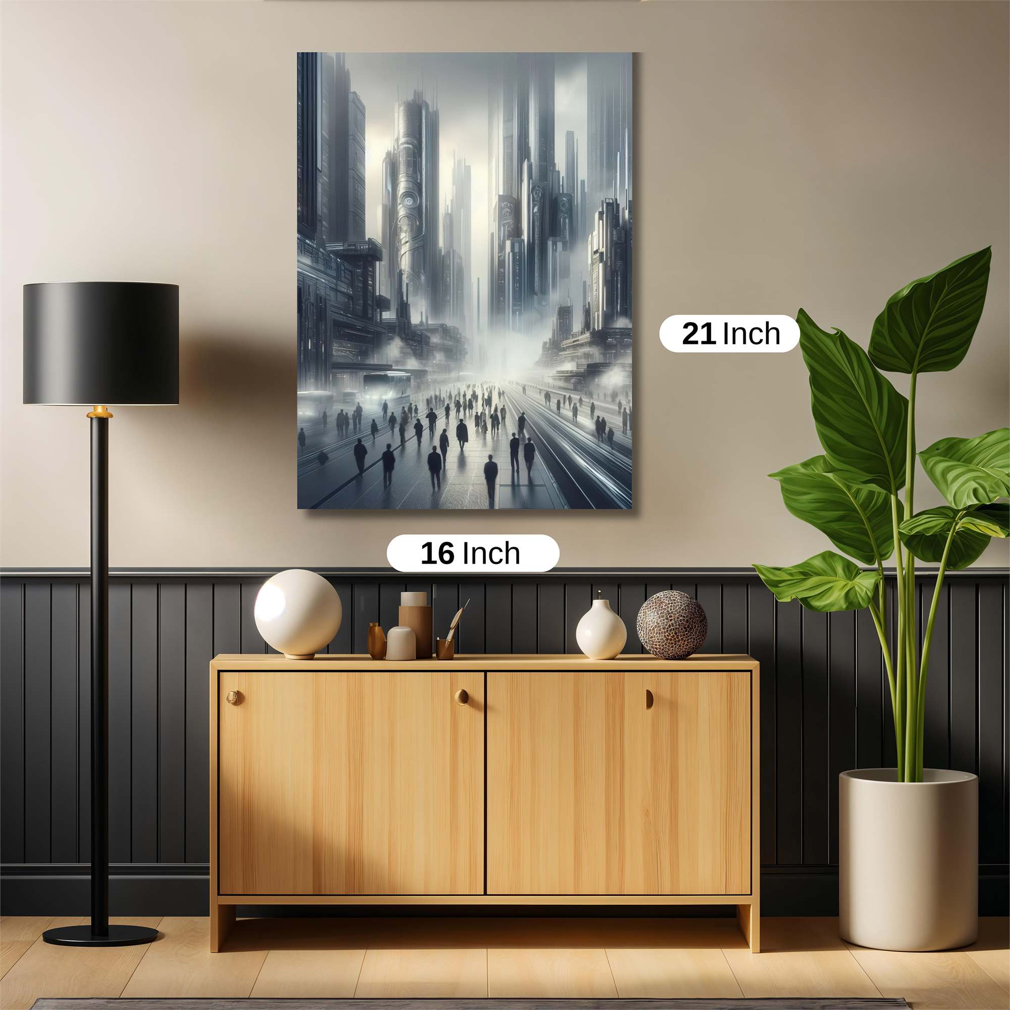 Cyberpunk Dreamscape Safe Wall Magnetic / M