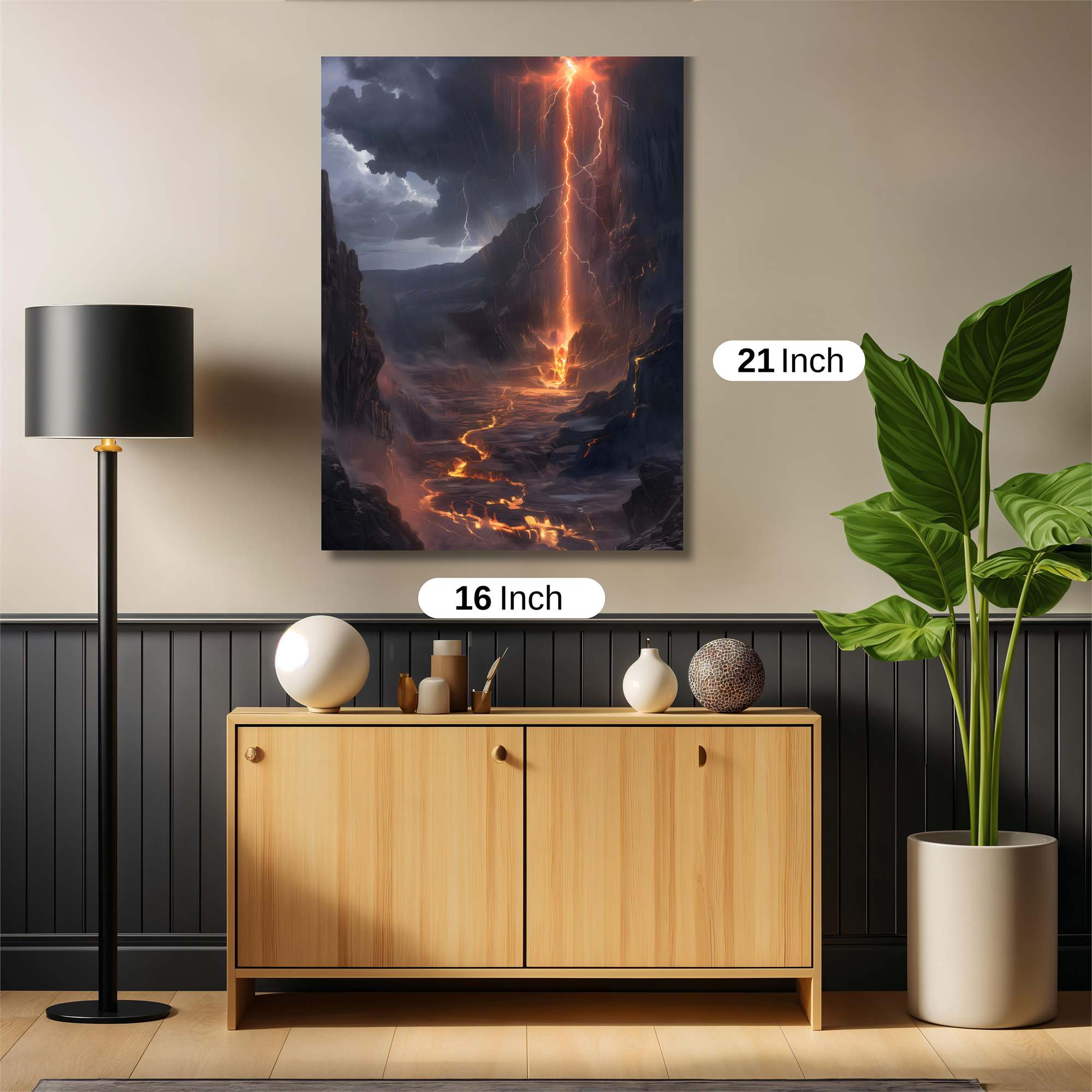 Lava Eruption Safe Wall Magnetic / M