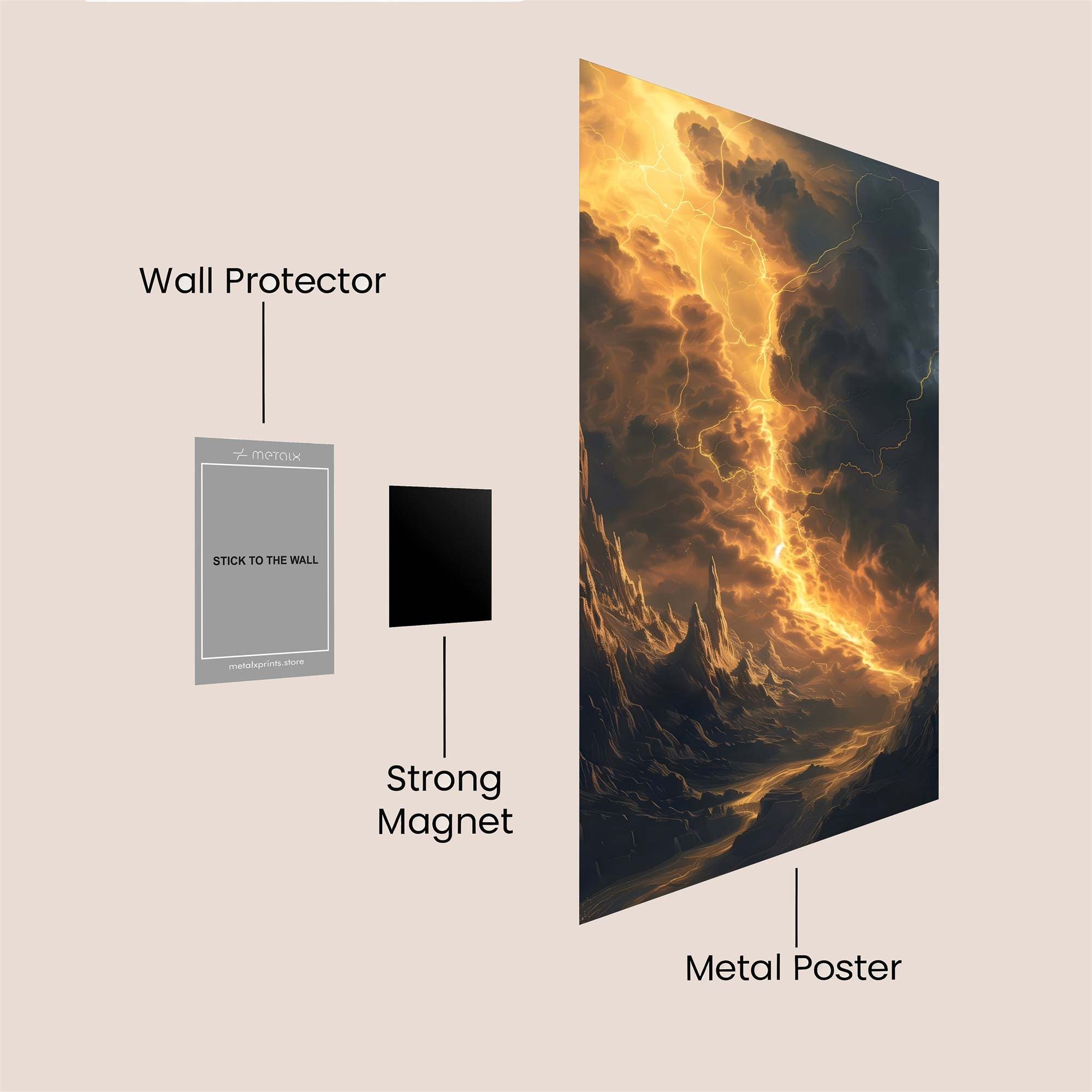Storm Fury Safe Wall Magnetic / M