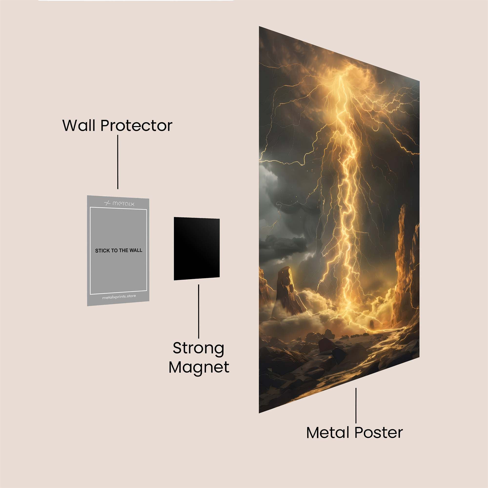 Thunderous Descent Safe Wall Magnetic / M