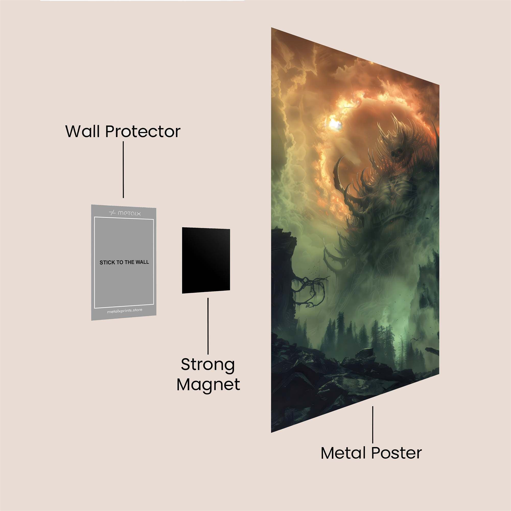 Cthulhu Awakening Safe Wall Magnetic / M