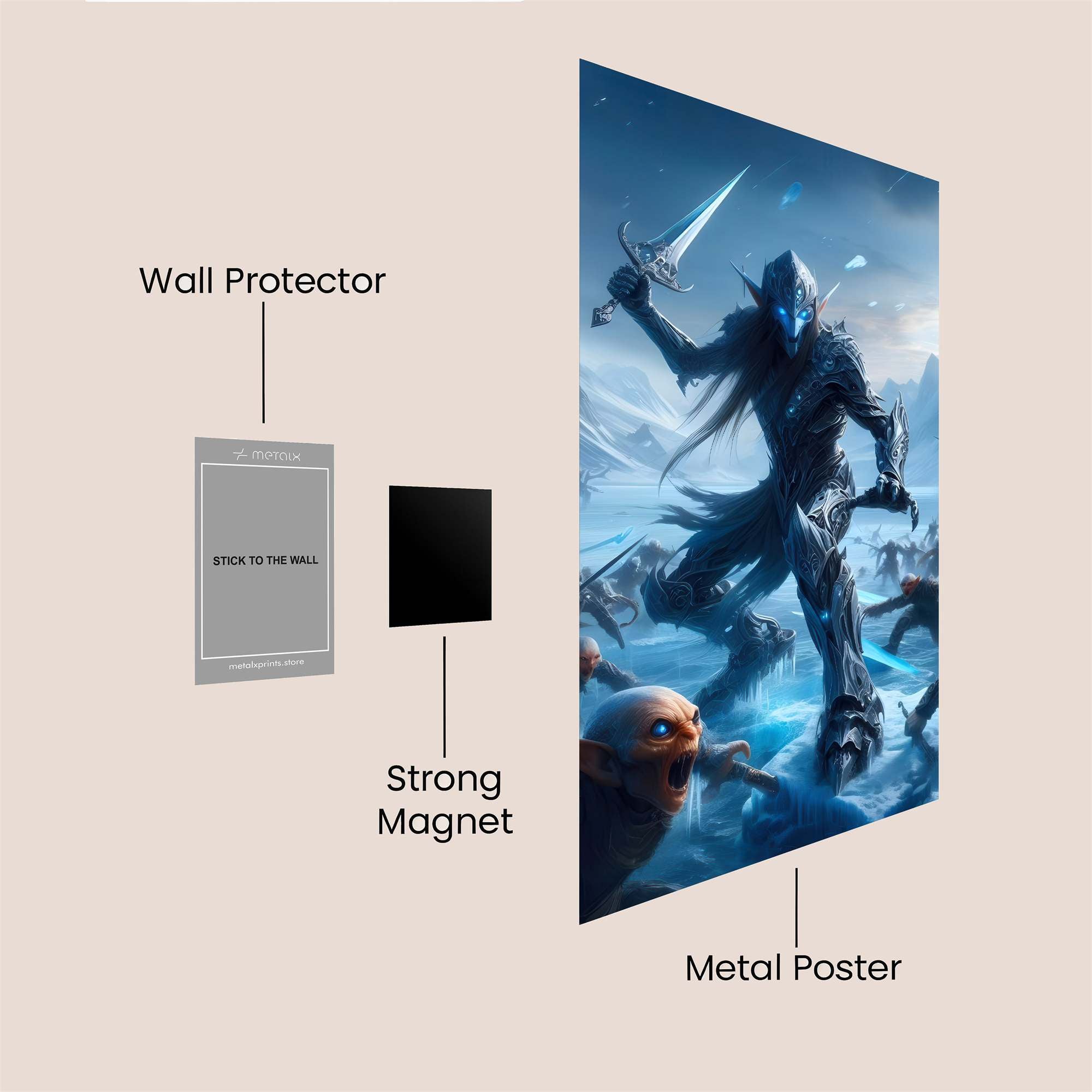 Elf Warrior Safe Wall Magnetic / M