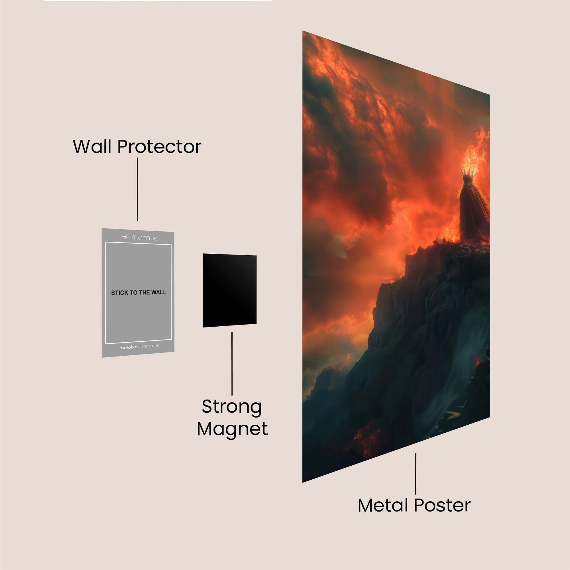 Witch-king Blaze Safe Wall Magnetic / M