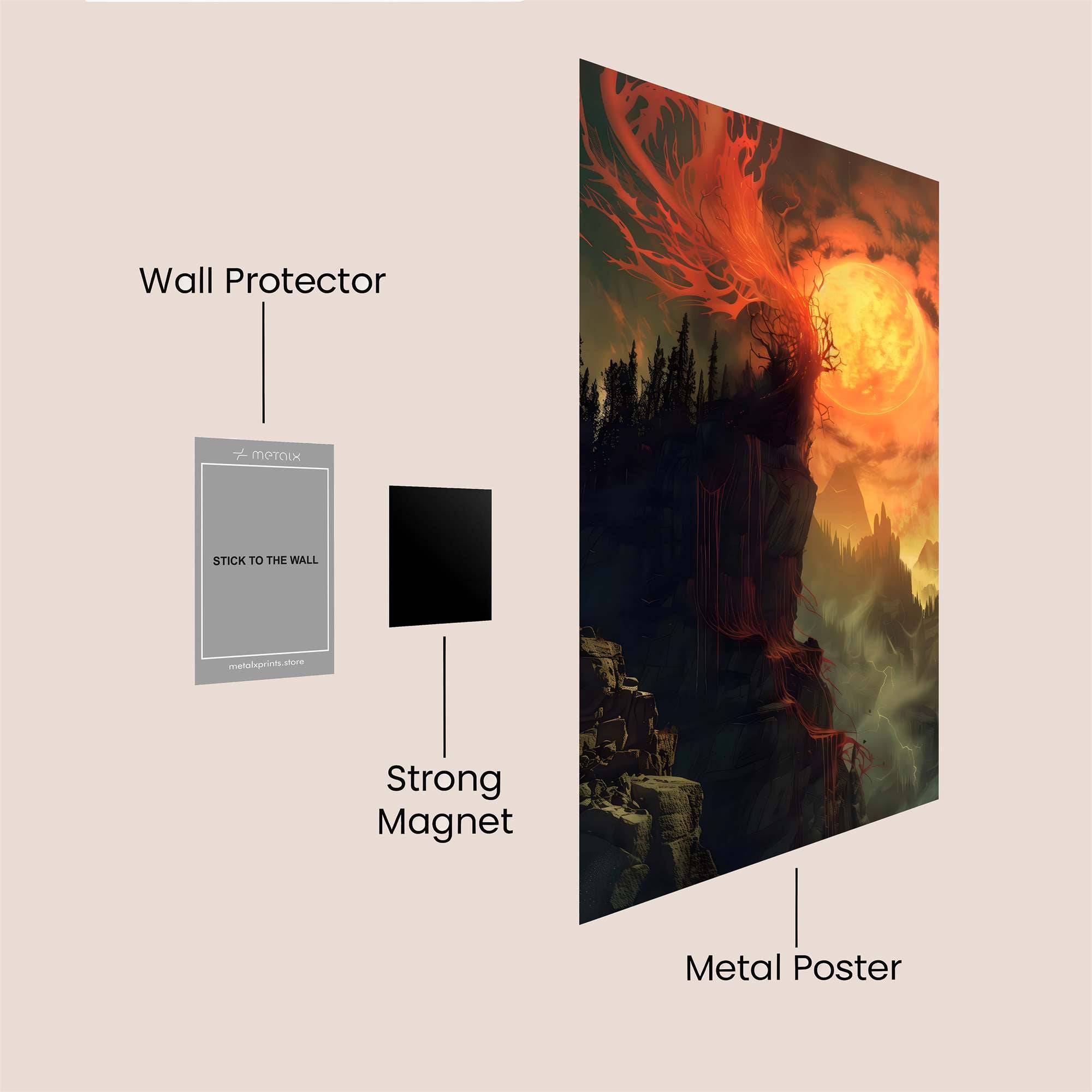 Phoenix Ascension Safe Wall Magnetic / M