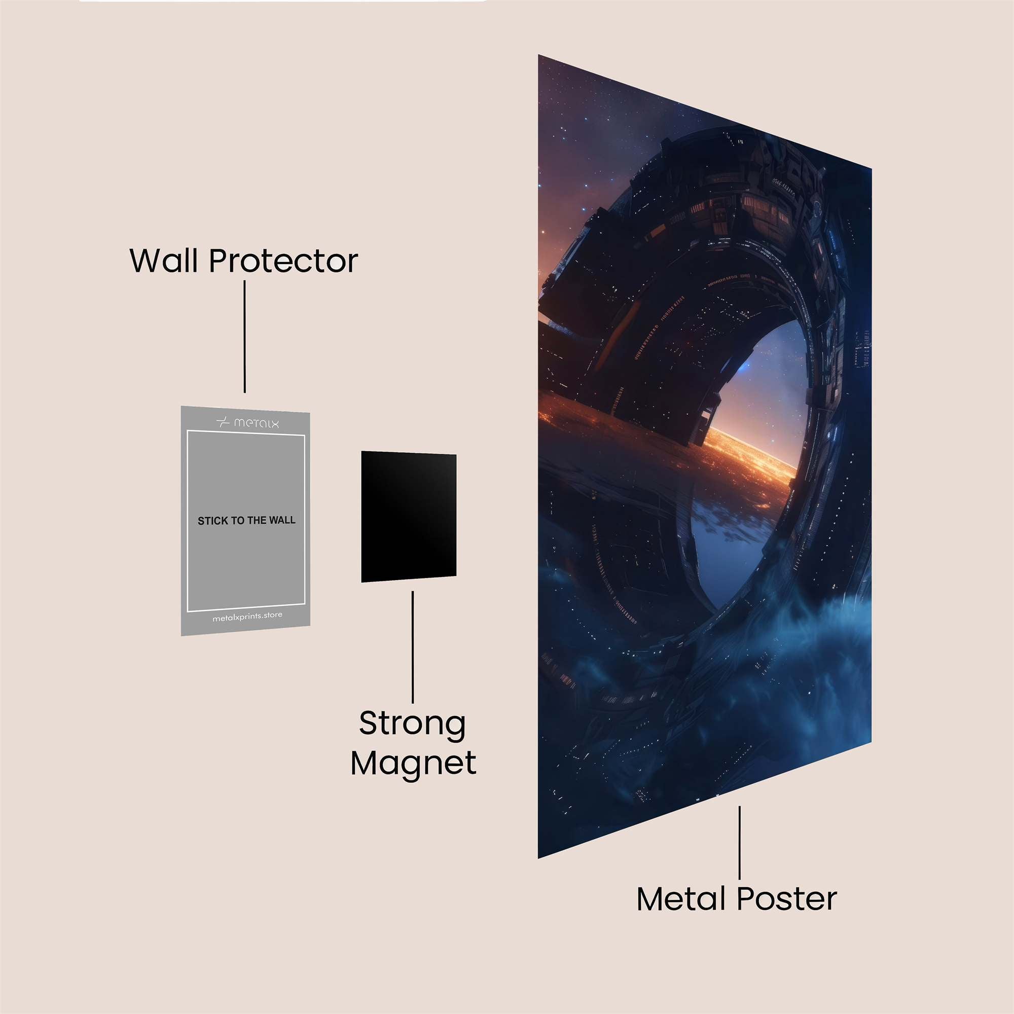 Event Horizon Safe Wall Magnetic / M