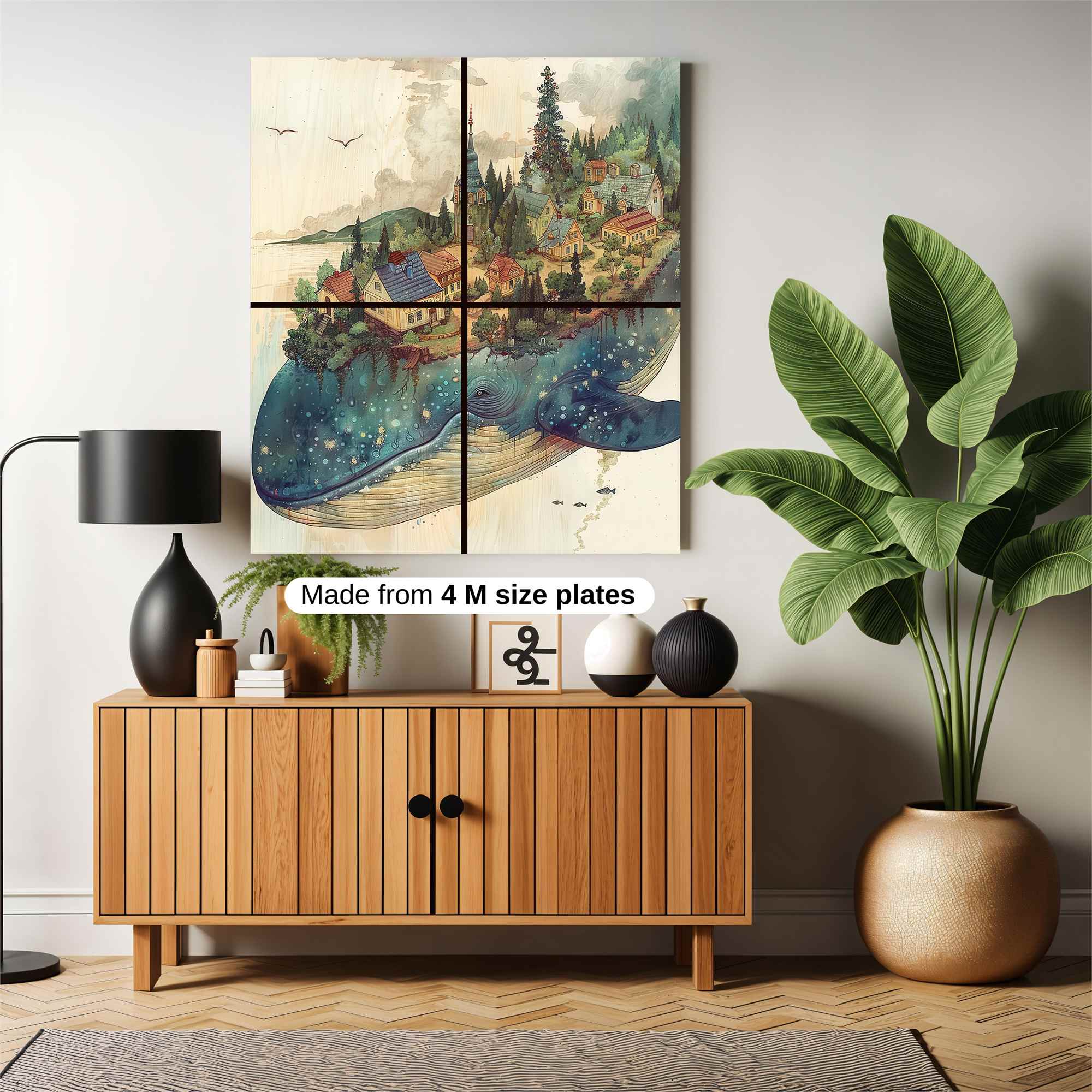 Whale Dreamscape Safe Wall Magnetic / M