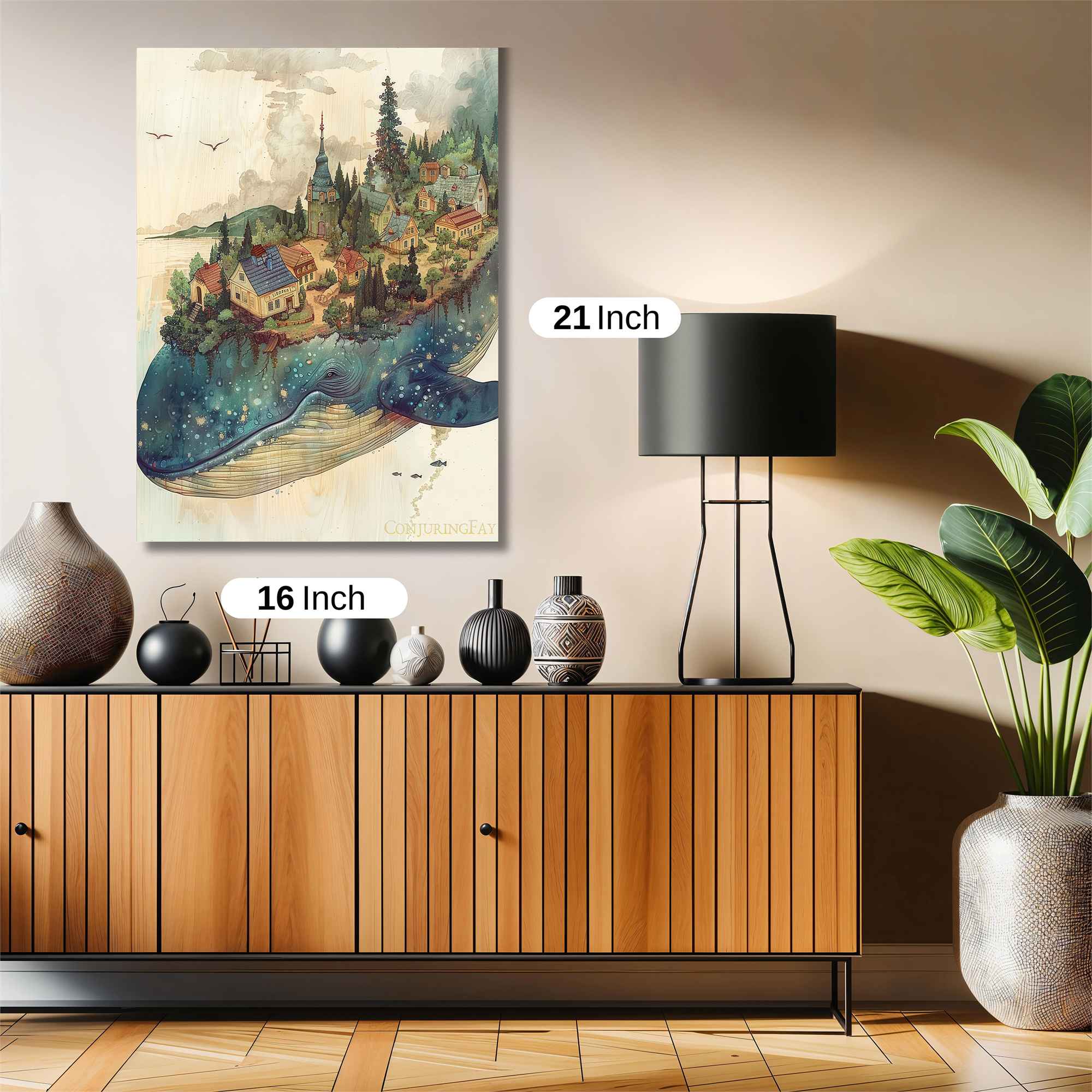 Whale Dreamscape Safe Wall Magnetic / M