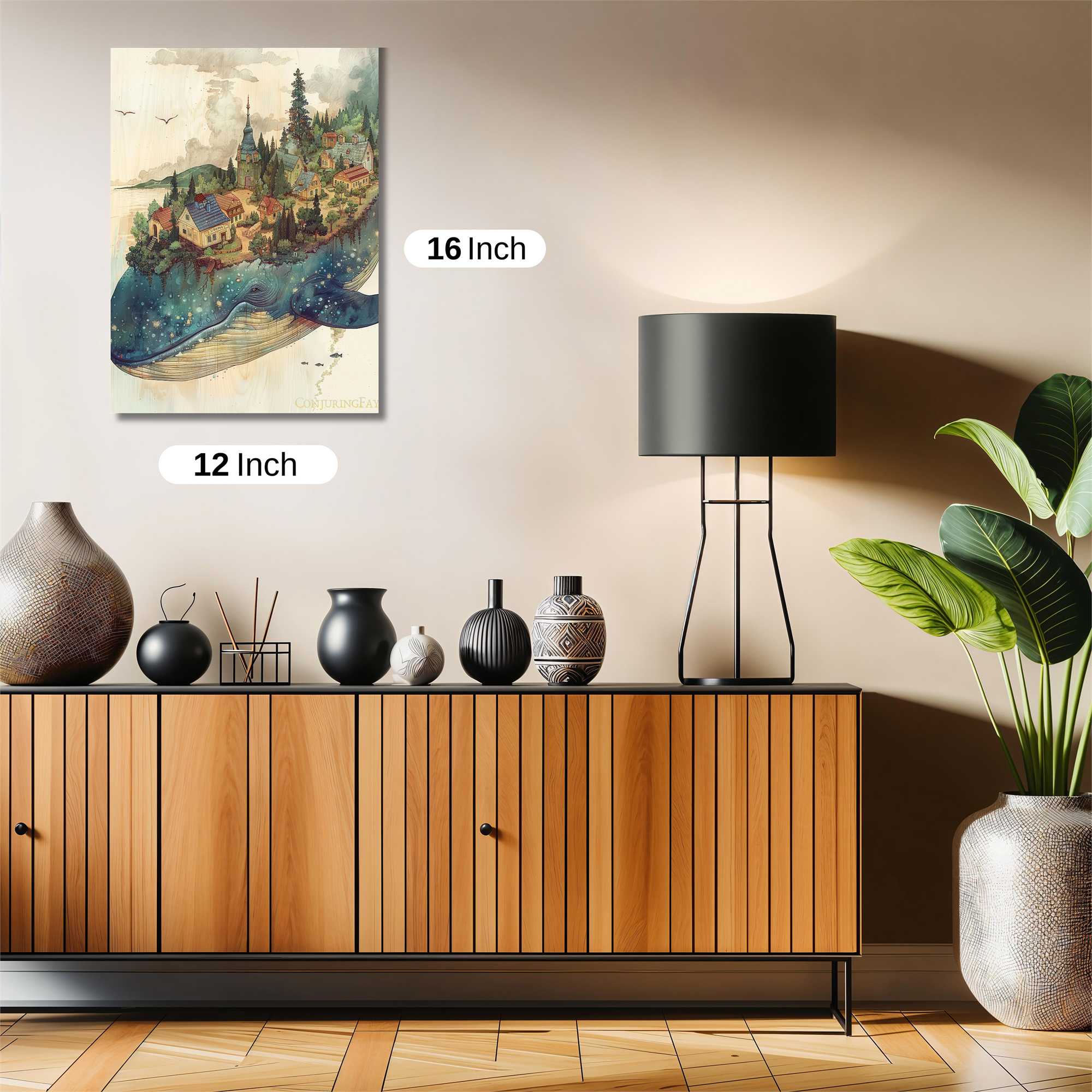 Whale Dreamscape Safe Wall Magnetic / M