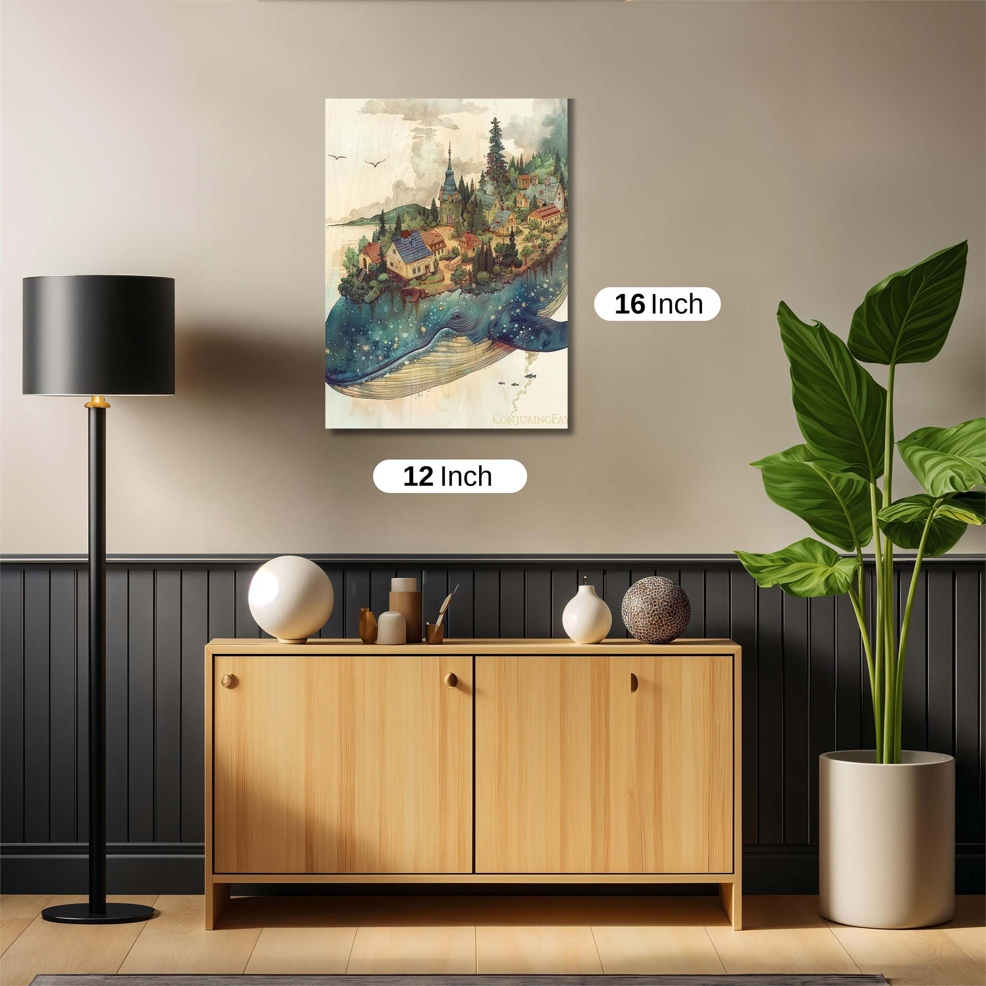 Whale Dreamscape Safe Wall Magnetic / M