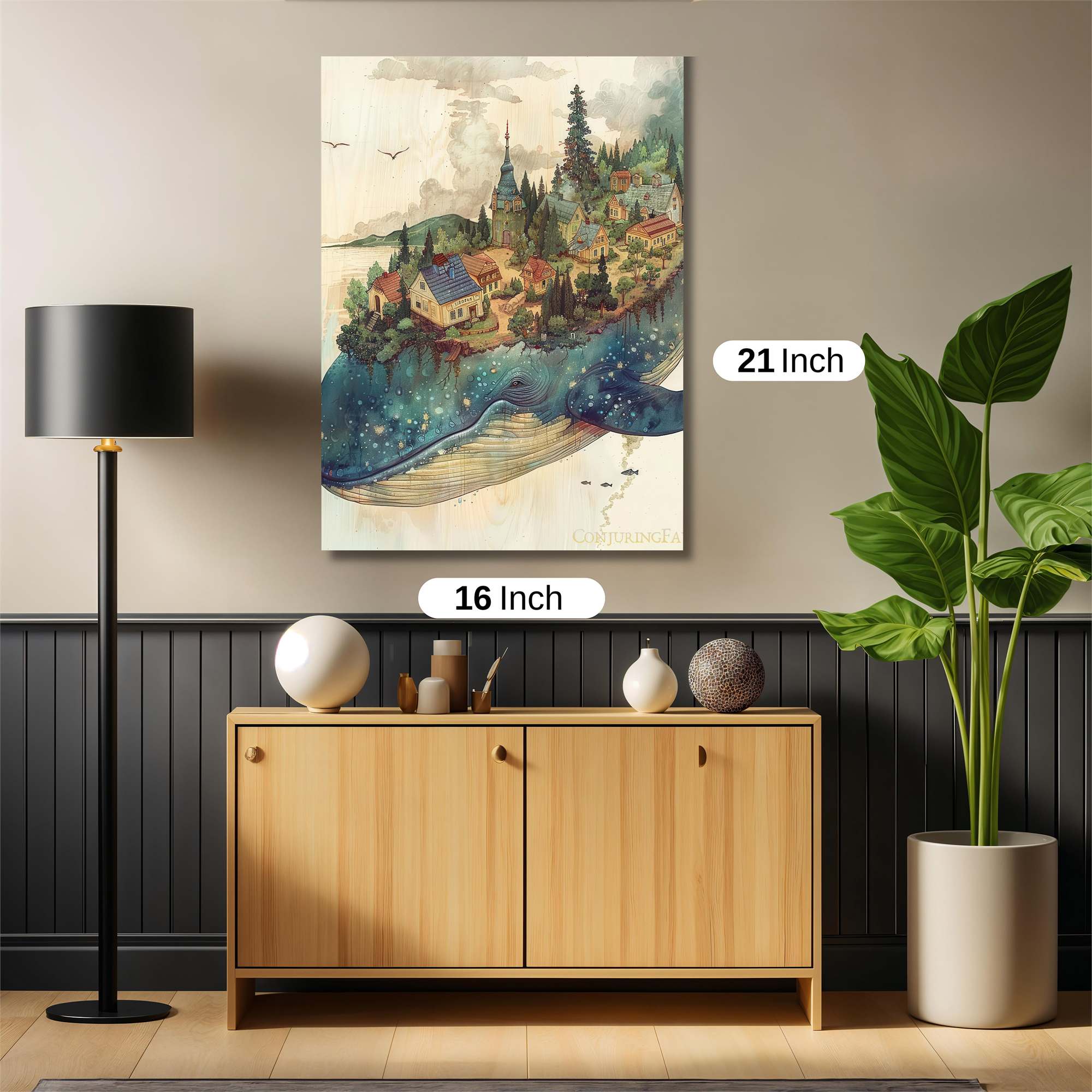 Whale Dreamscape Safe Wall Magnetic / M