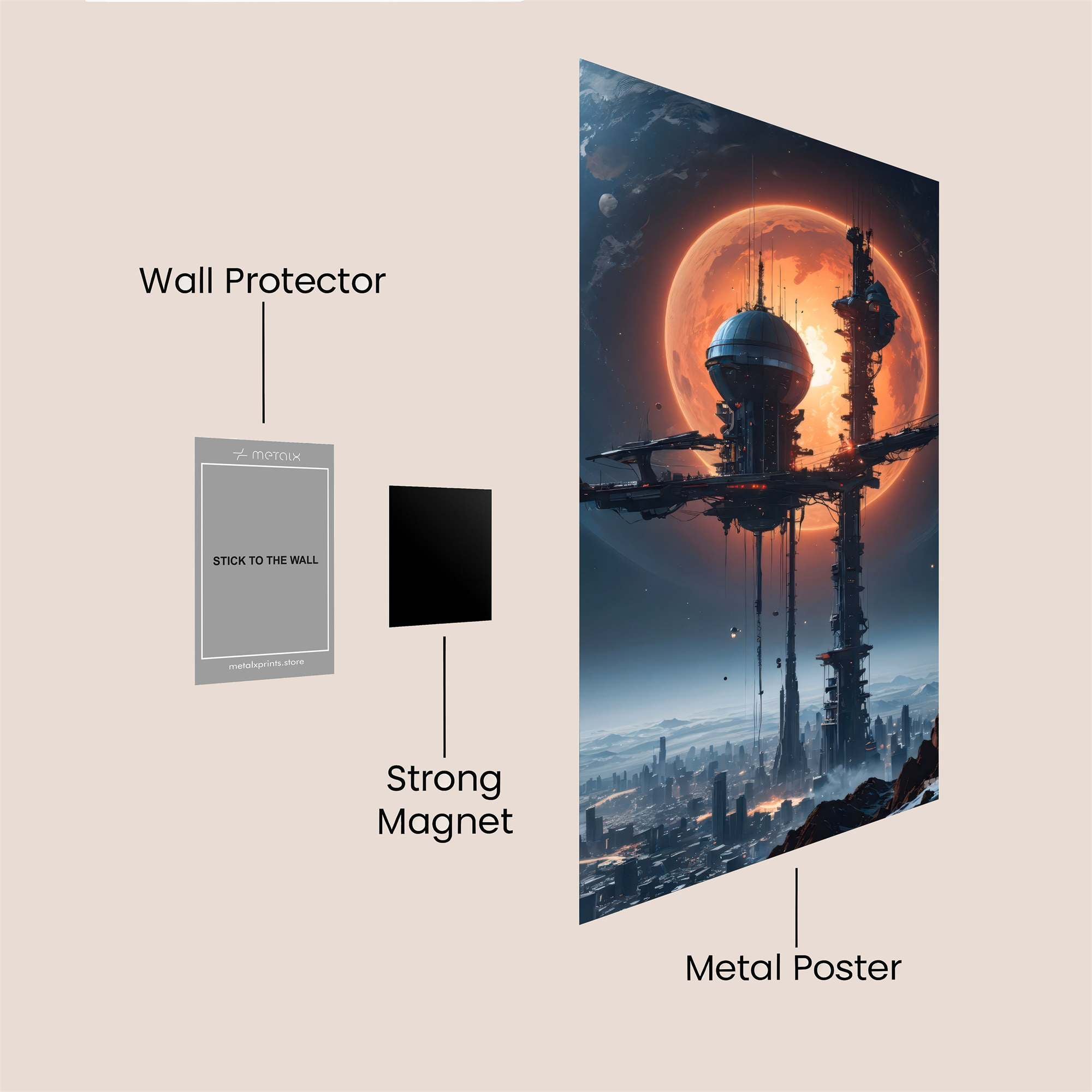 Lunar Serenity Safe Wall Magnetic / M