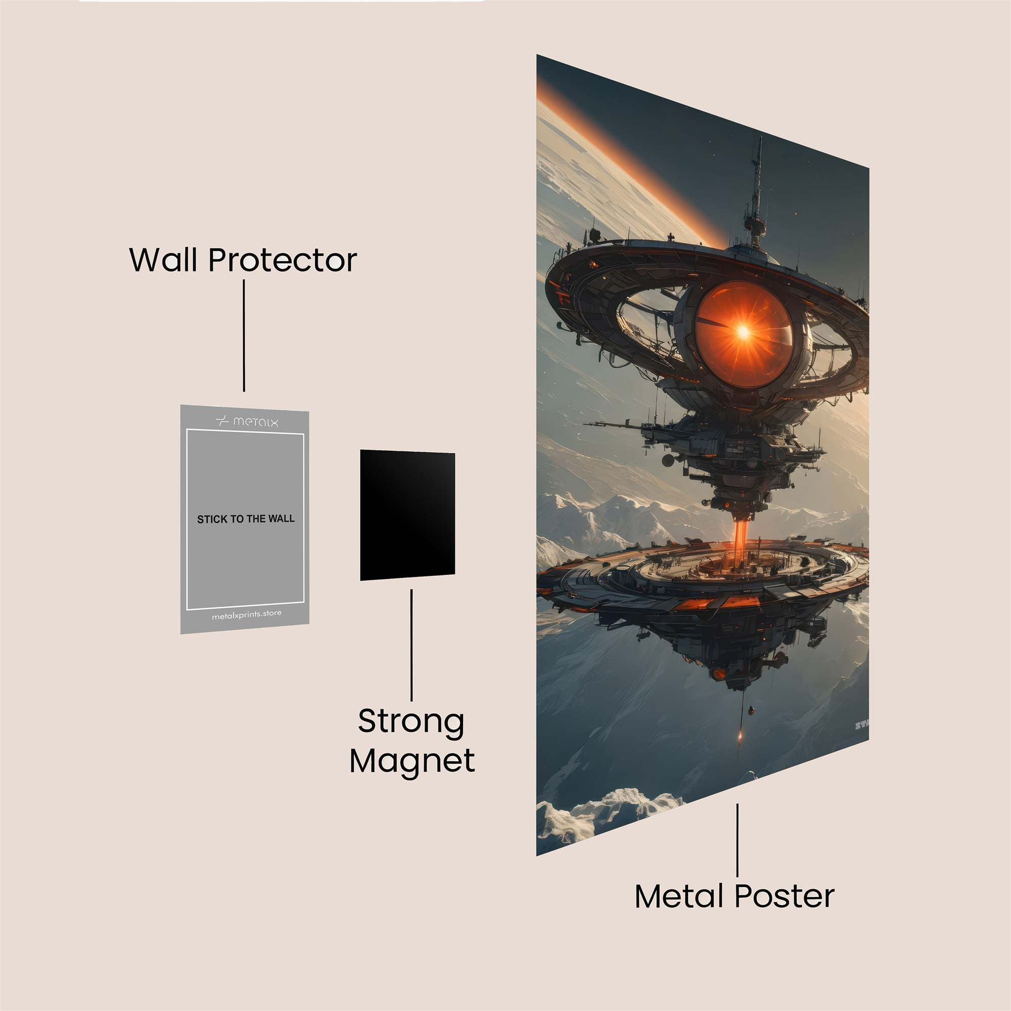 Orbital Radiance Safe Wall Magnetic / M